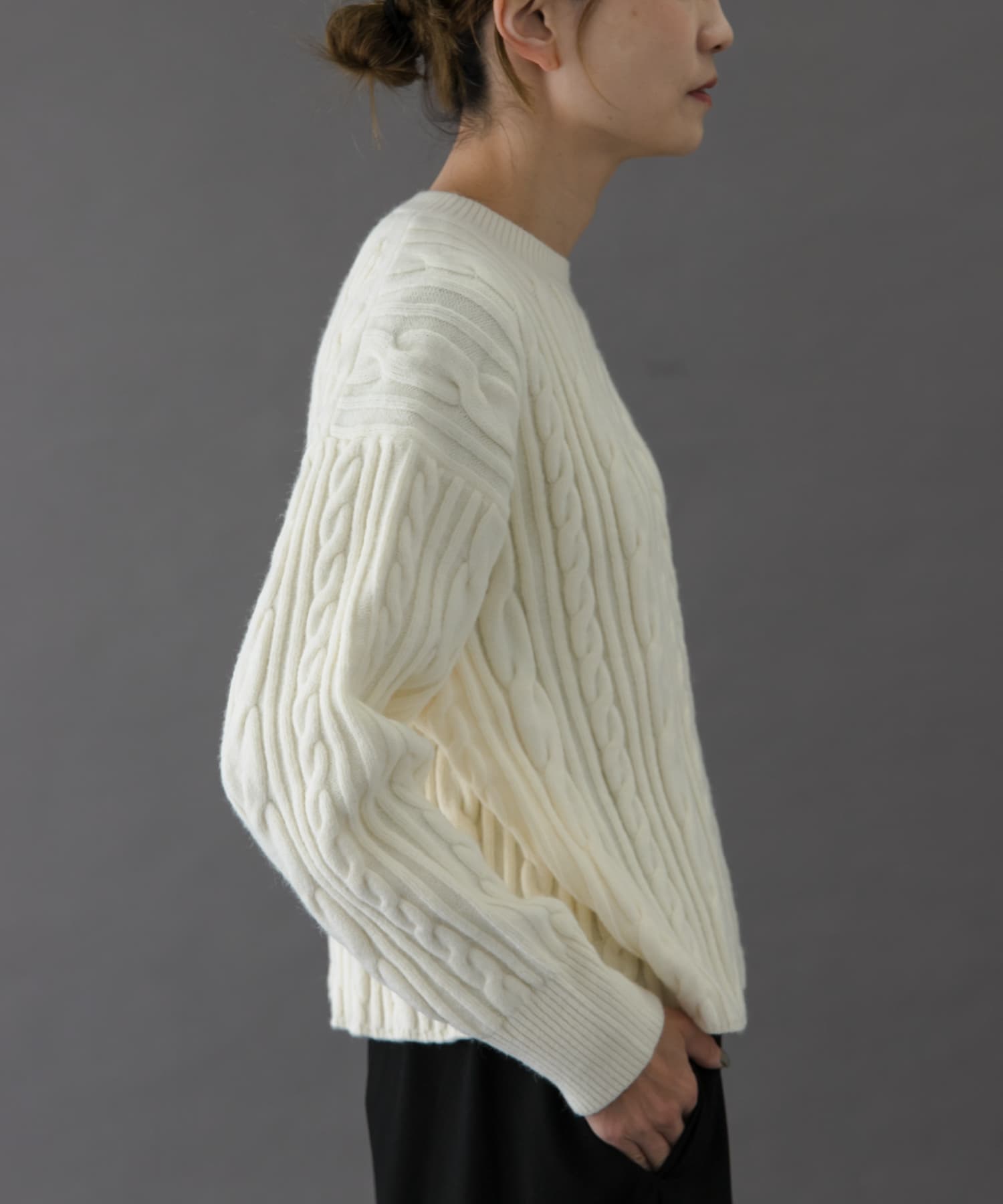 FORK&SPOON ケーブルニットプルオーバー(1 ORANGE): トップス｜URBAN