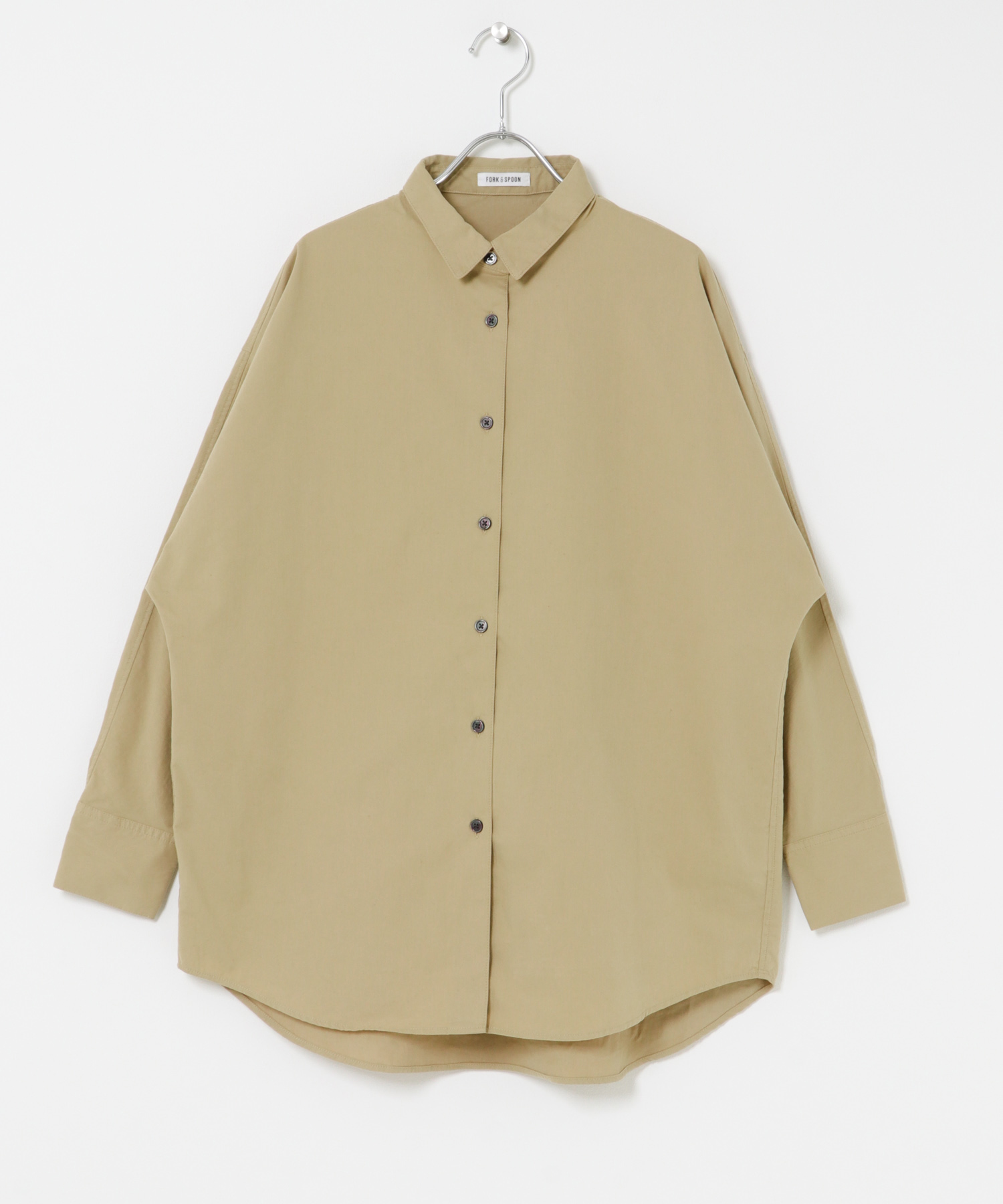 FORK&SPOON　ドルマンスリーブシャツ BEIGE 1