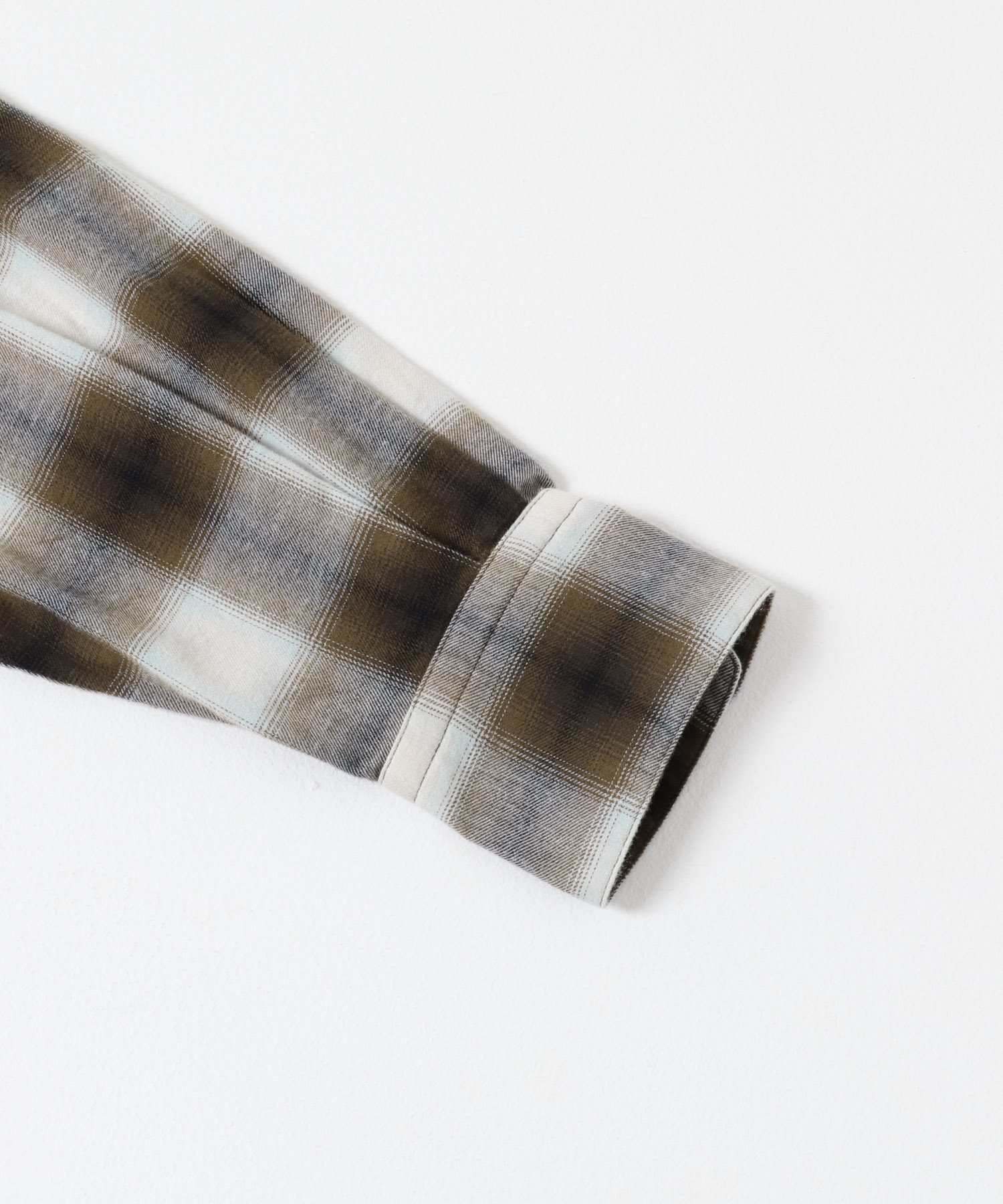 FORK&SPOON　ネルチェックシャツ BROWN 1