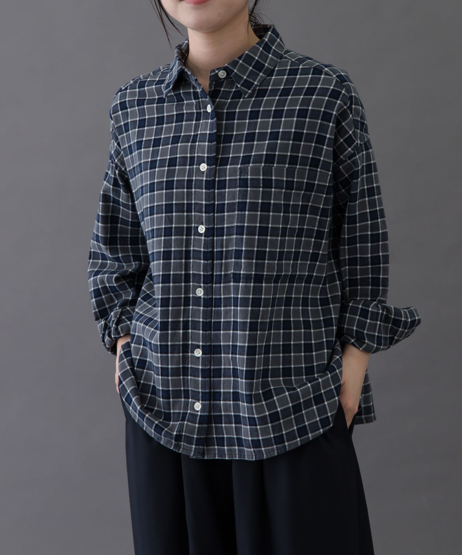 FORK&SPOON　ネルチェックシャツ