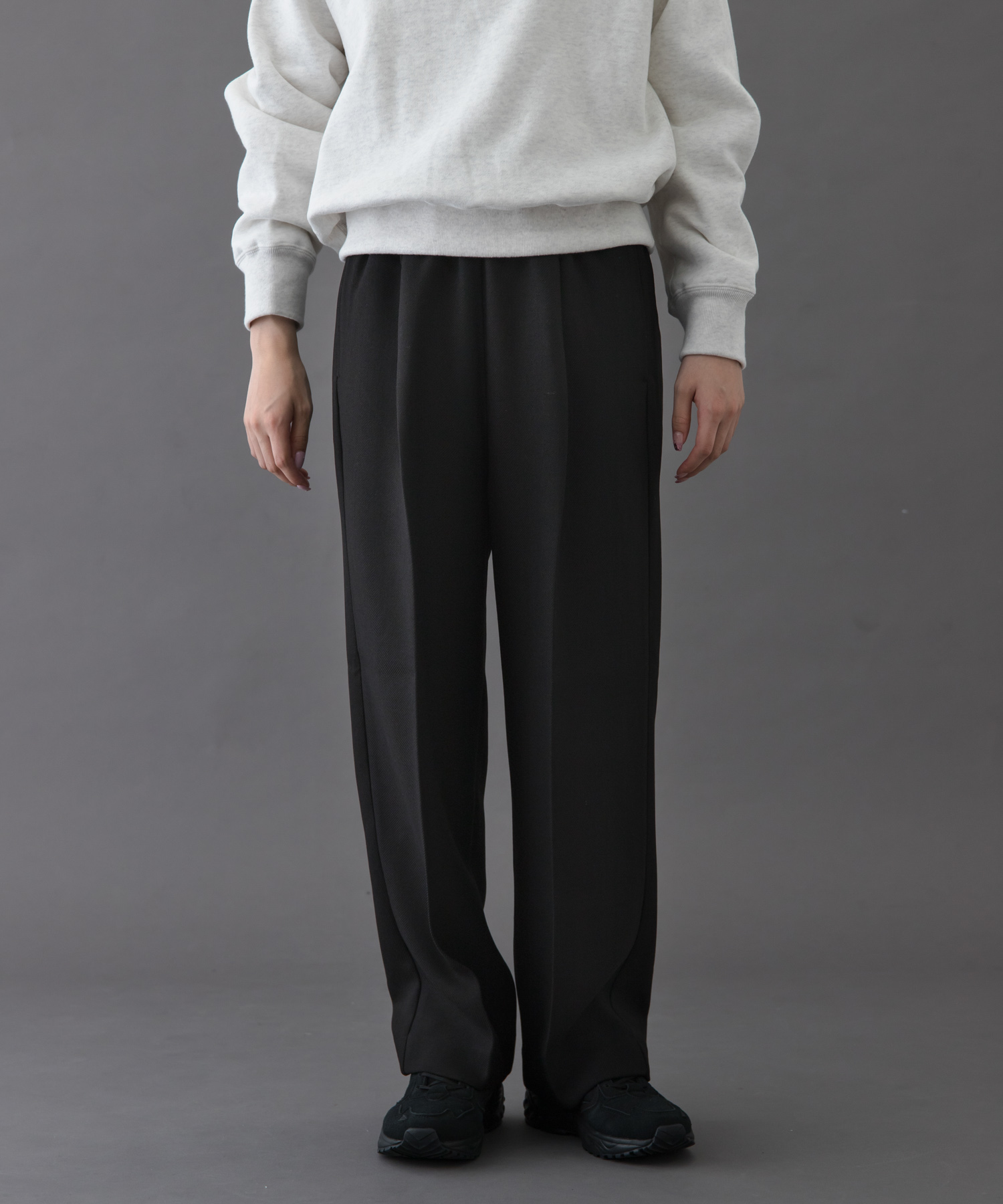 FORK&SPOON　ウールライクツイルイージーパンツ