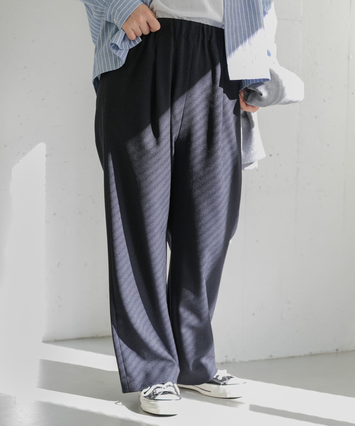 FORK&SPOON ラナテックイージースラックス(1 NAVY): ボトム｜URBAN