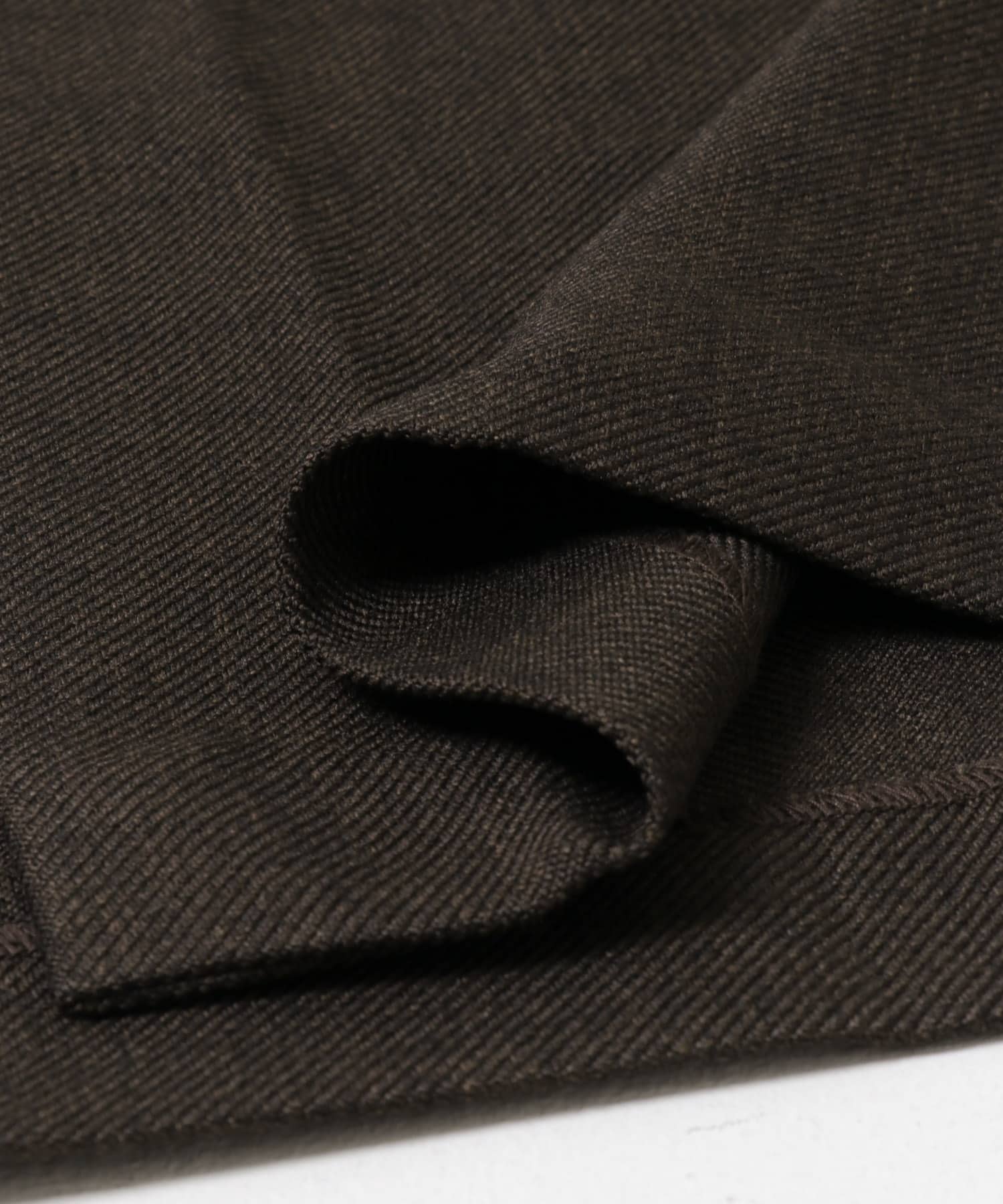 FORK&SPOON　ウールライクツイルスカート BROWN 1