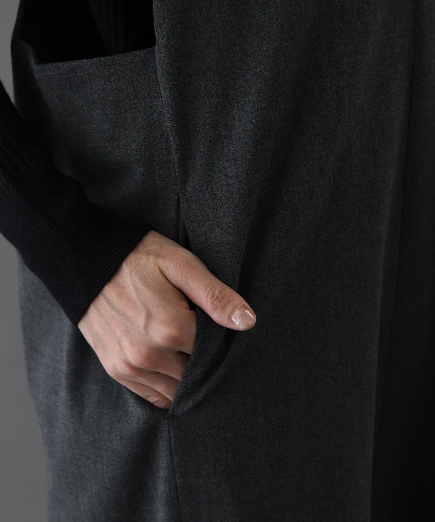 FORK&SPOON　ウールライクジャンパースカート TOPCCL 2