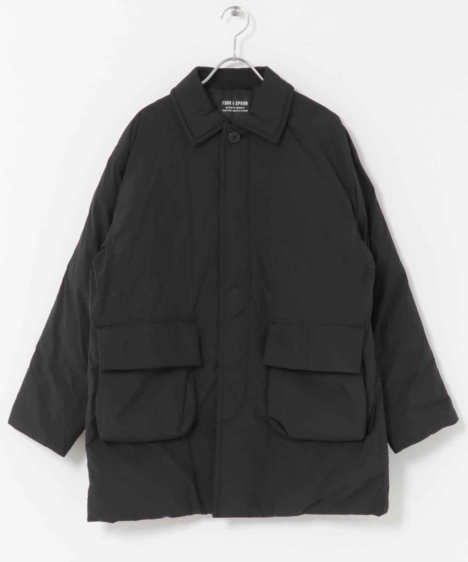 FORK&SPOON SORONAバルカラーコート(1 BLACK): アウター｜URBAN