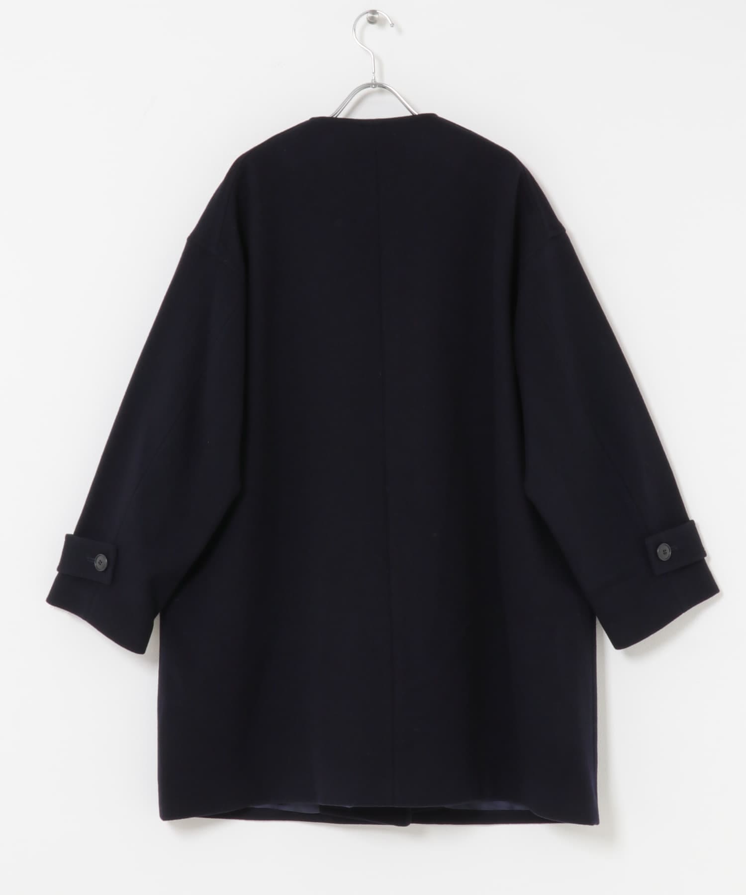 FORK&SPOON ウールノーカラーコート(1 NAVY): アウター｜URBAN