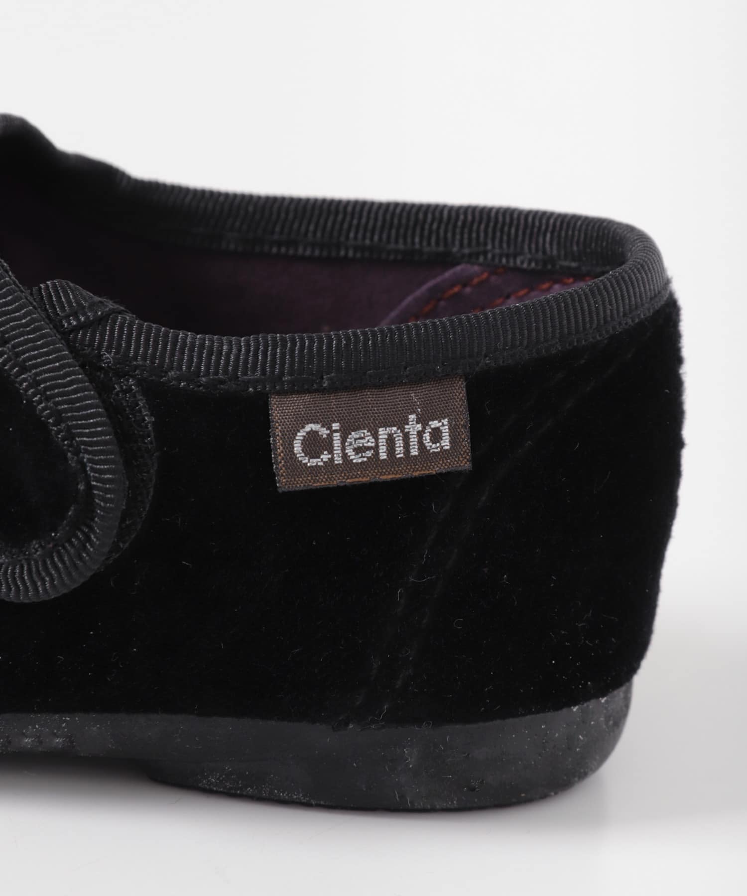 Cienta　ベロアストラップシューズ(KIDS) NEGRO 16