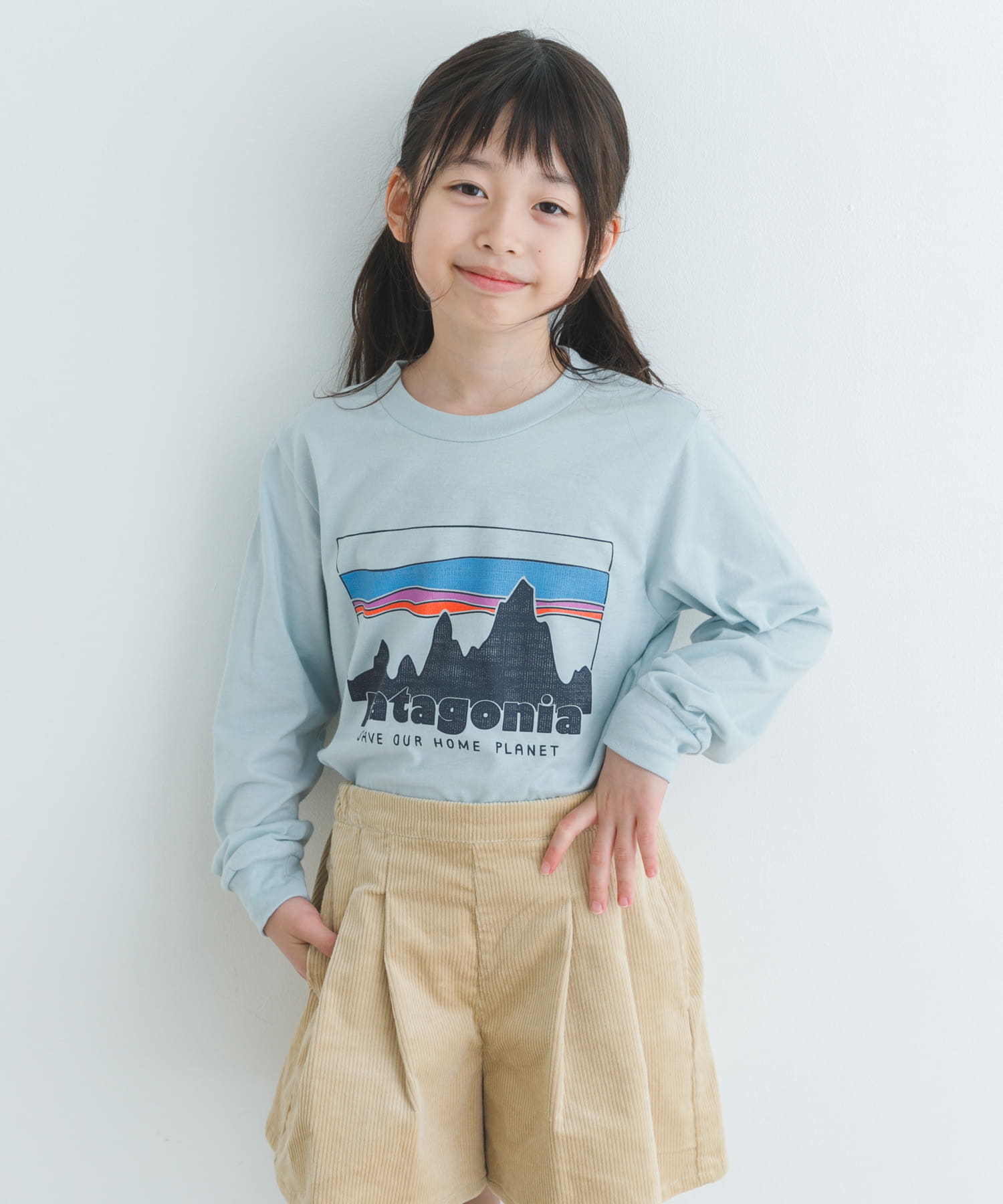 patagonia　Ks　LS Graphic Tshirts(KIDS)