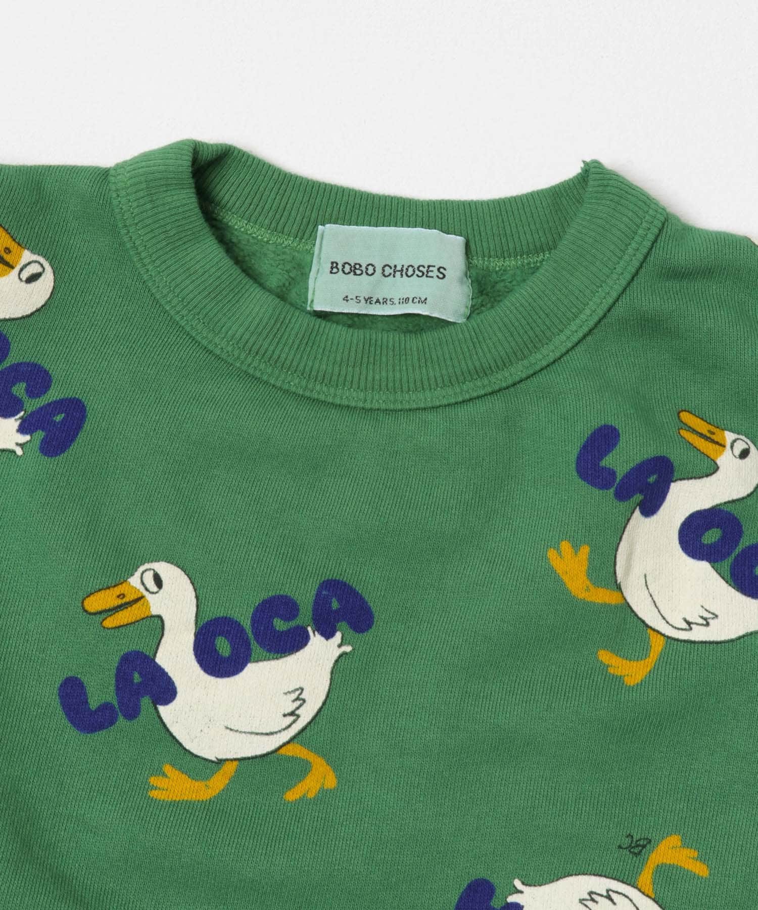 BOBO CHOSES　La Oca sweatshirts(KIDS) GREEN 2-3y