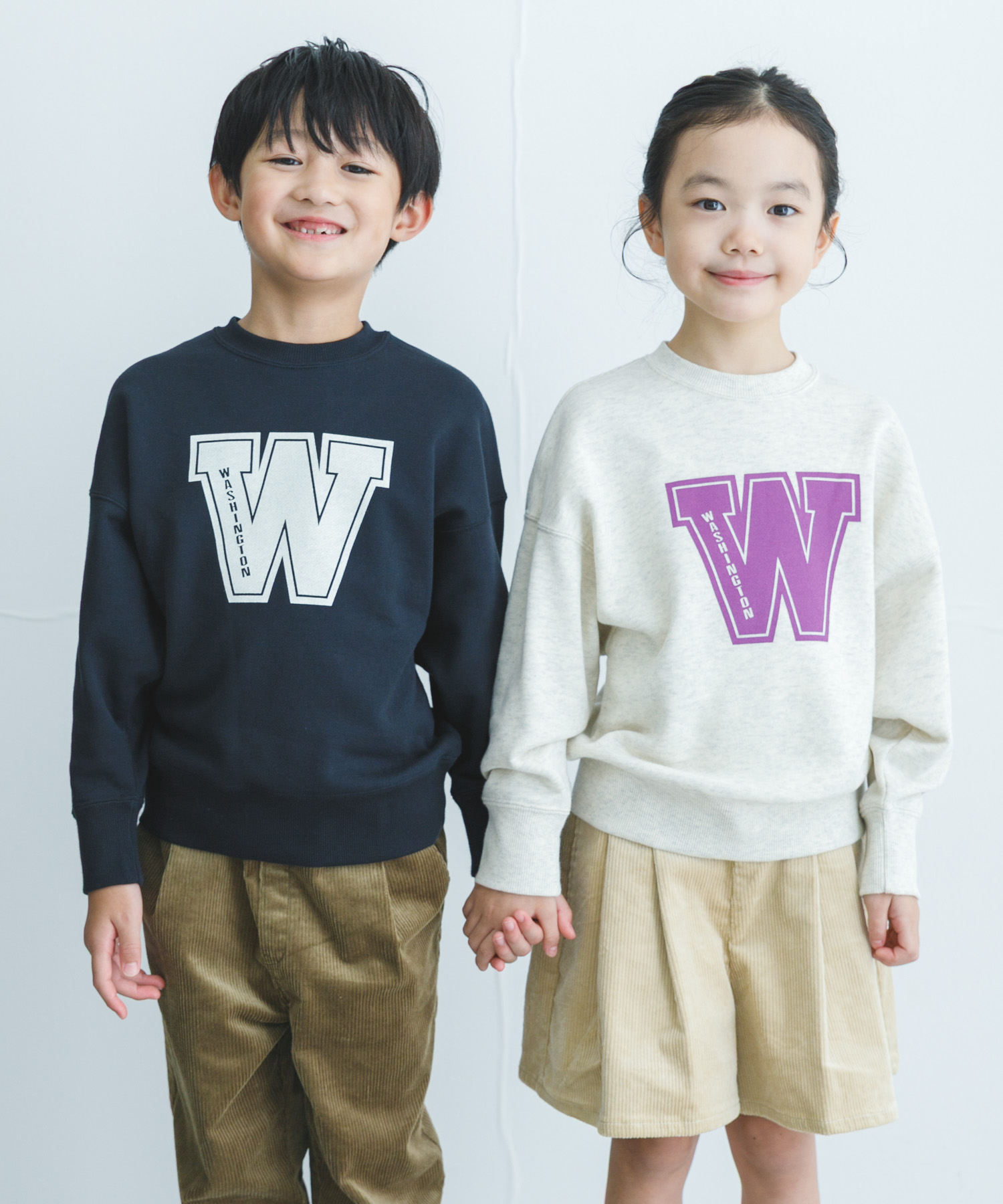 『別注』Champion×DOORS　ロゴスウェット(KIDS) OATMEAL 105