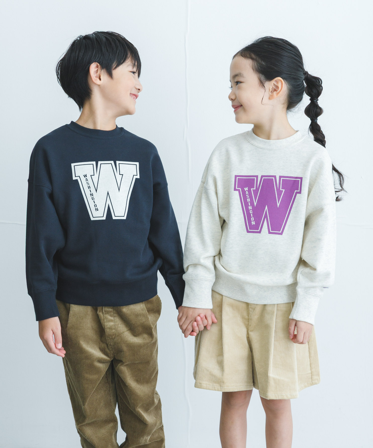 『別注』Champion×DOORS　ロゴスウェット(KIDS) OATMEAL 105