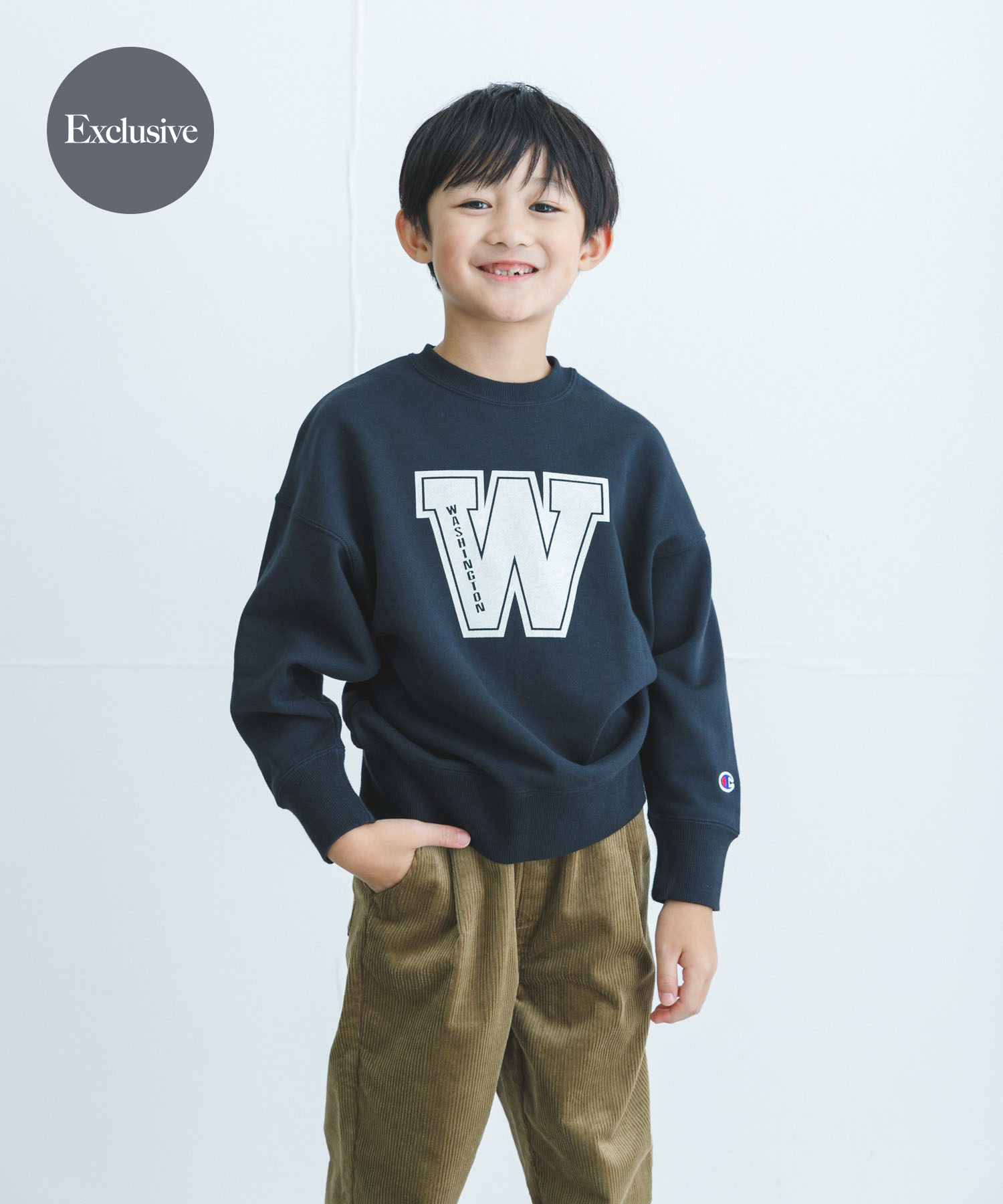 『別注』Champion×DOORS　ロゴスウェット(KIDS)