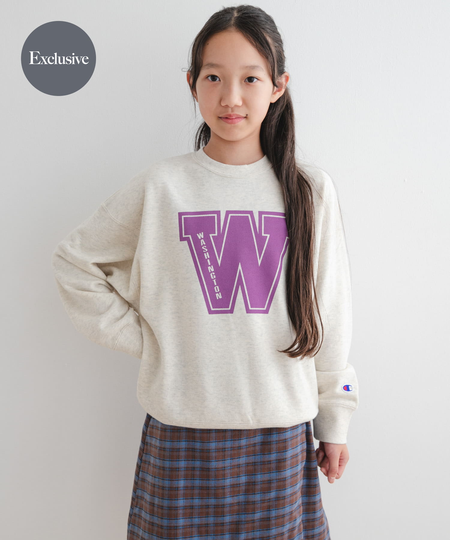 『WEB/一部店舗限定』『別注』Champion×DOORS　ロゴスウェット(KIDS)