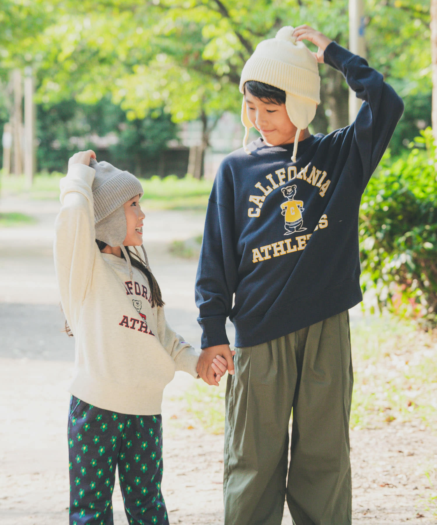 『別注』Champion×DOORS　アニマルスウェット(KIDS) OATMEAL 120