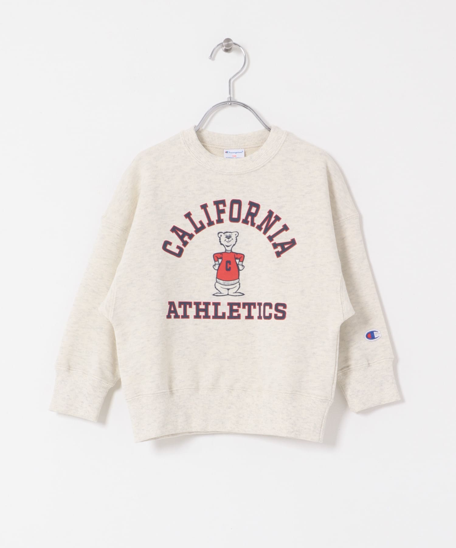 『別注』Champion×DOORS　アニマルスウェット(KIDS) OATMEAL 105