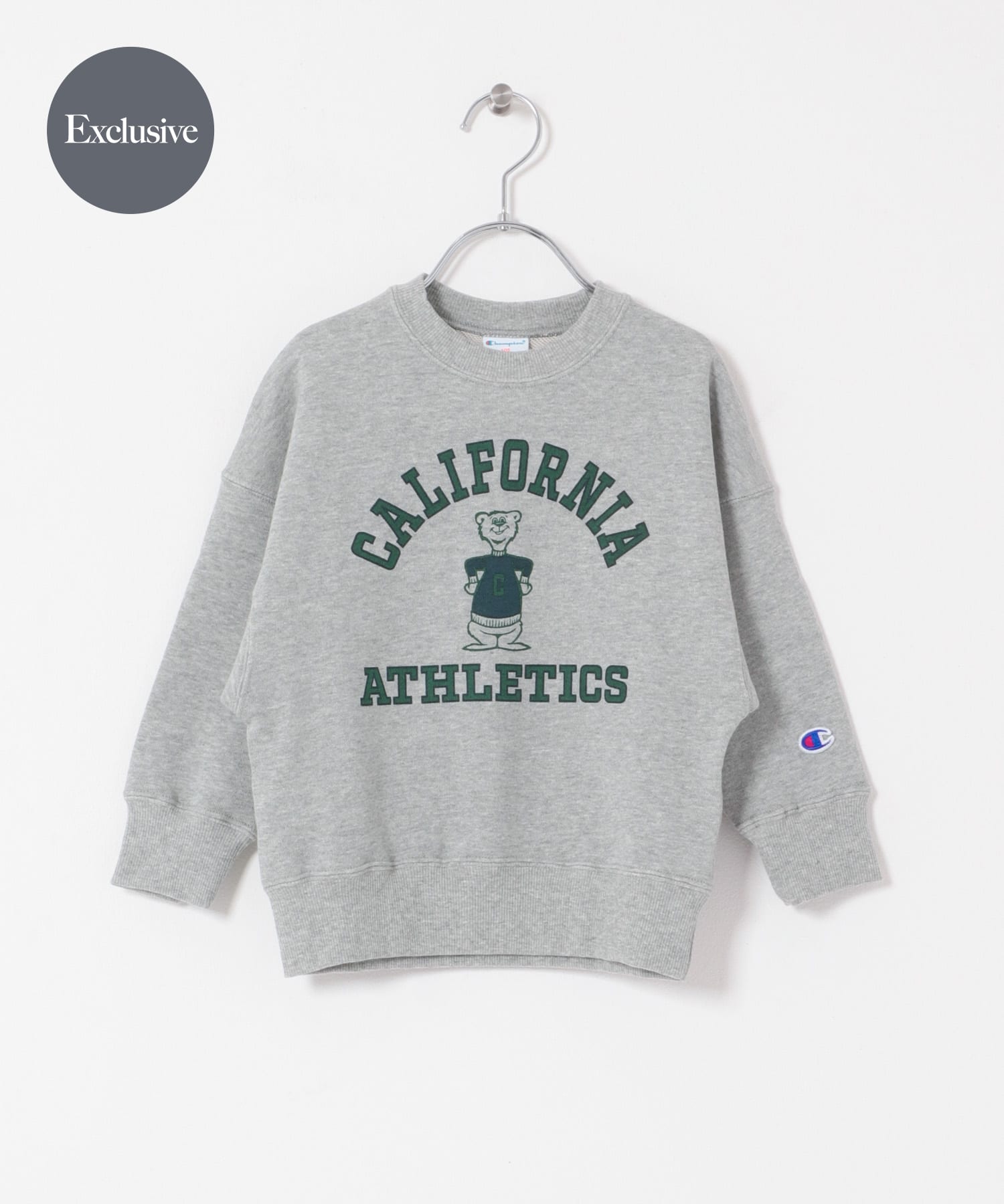 『別注』Champion×DOORS　アニマルスウェット(KIDS) GRAY 105