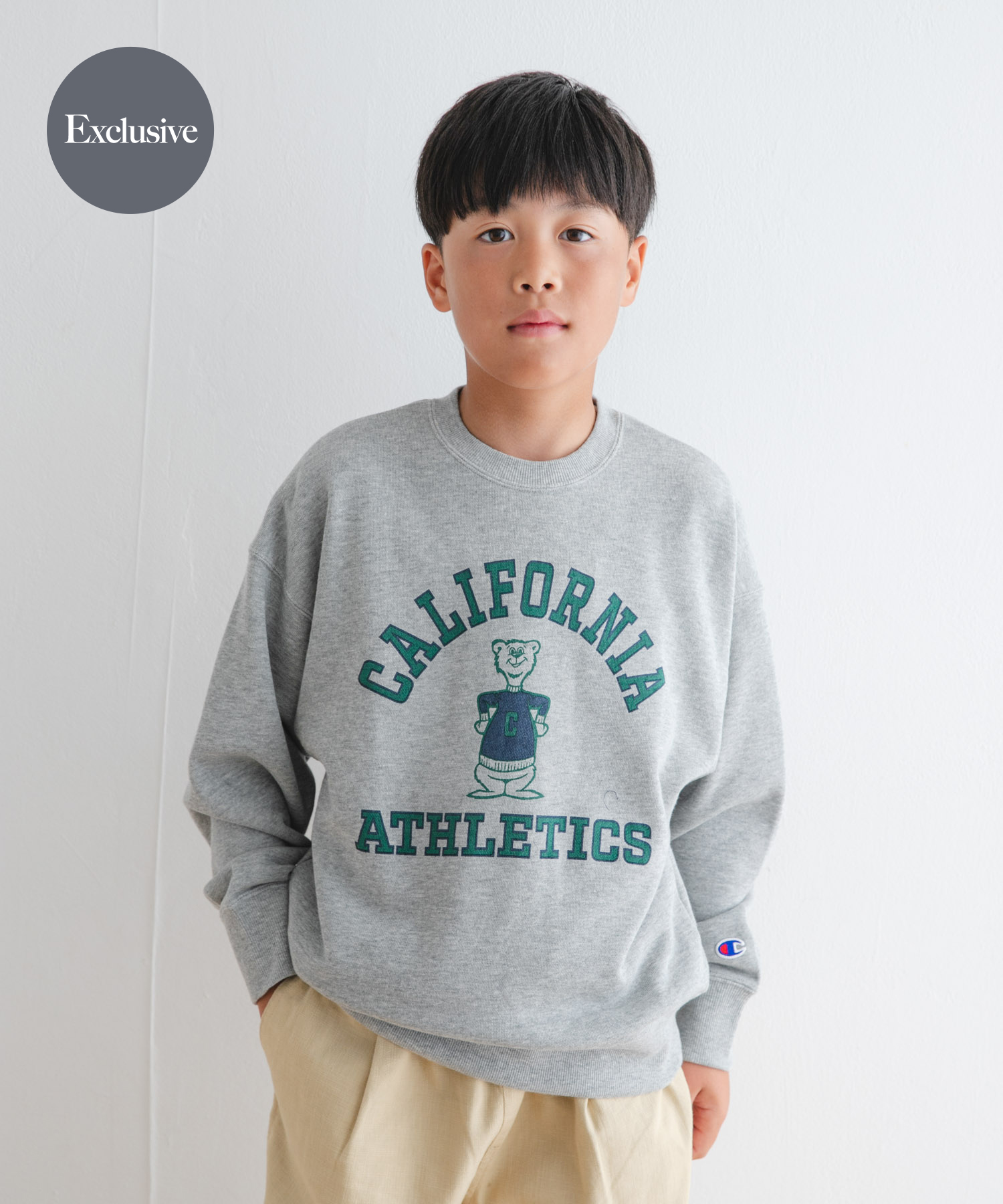 『WEB/一部店舗限定』『別注』Champion×DOORS　アニマルスウェット(KIDS)