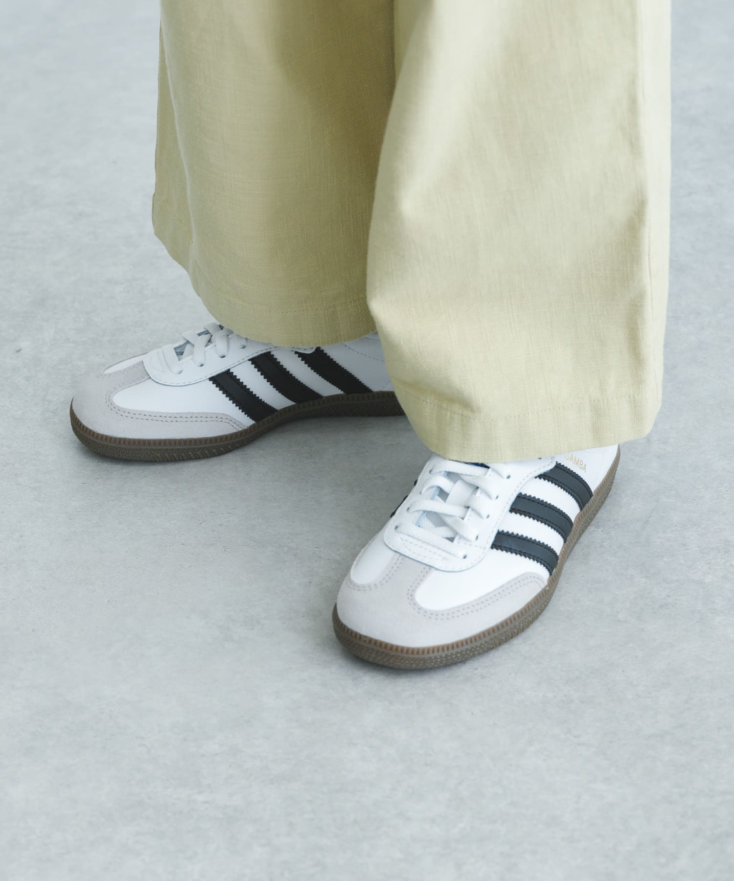 adidas　SAMBA OG CF EL C(KIDS) フットウェアホワイト 17