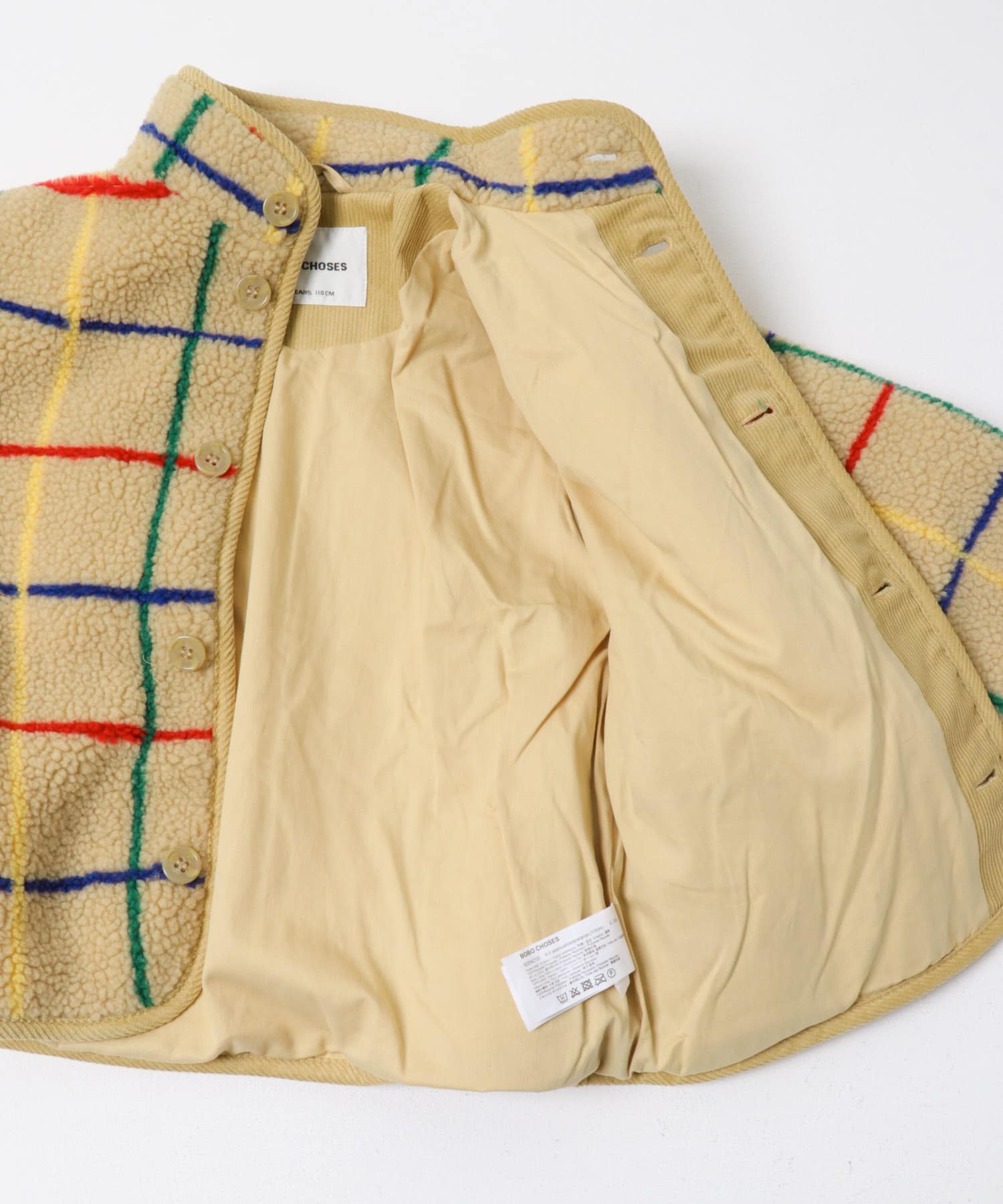 BOBO CHOSES　Color stripes jacket(KIDS) CHECK 4-5y