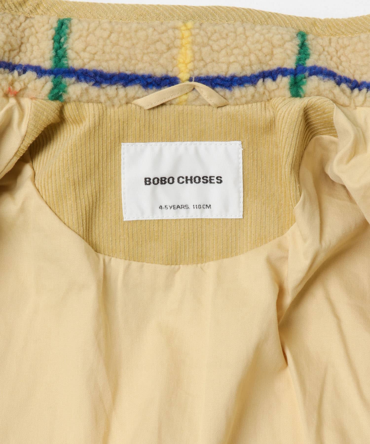 BOBO CHOSES　Color stripes jacket(KIDS) CHECK 4-5y