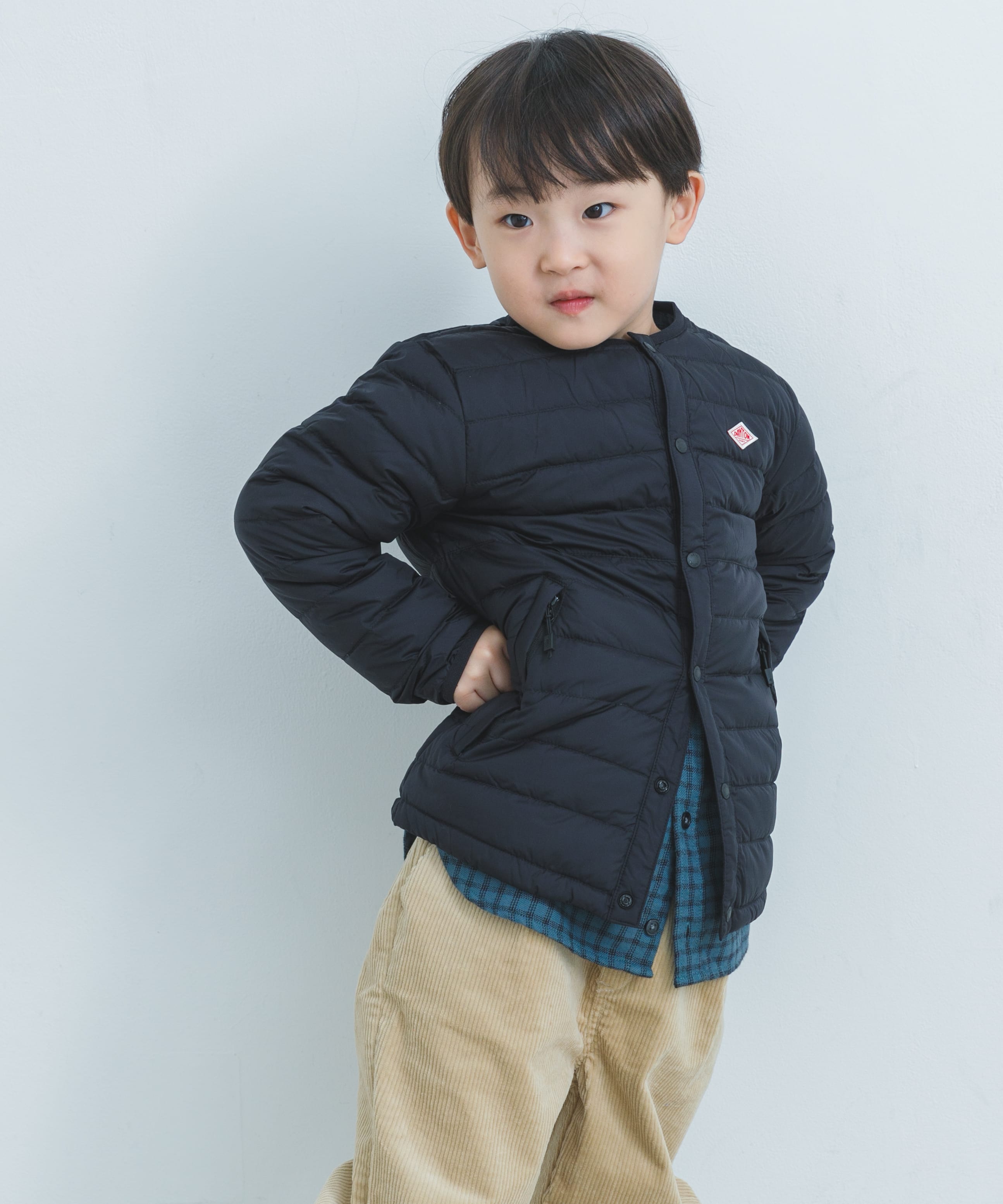 DANTON　INNER DOWN CREW-NECK JACKET(KIDS)