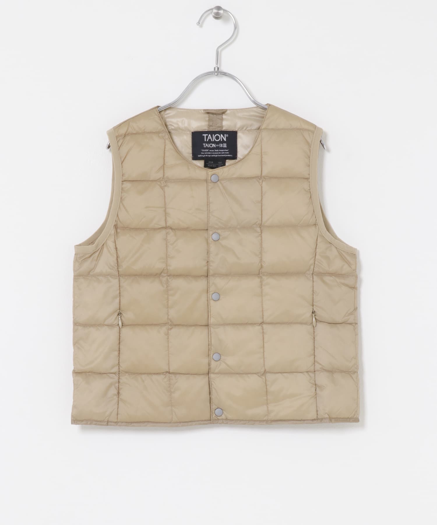 TAION CREWNECK BUTTON DOWN VEST(KIDS)