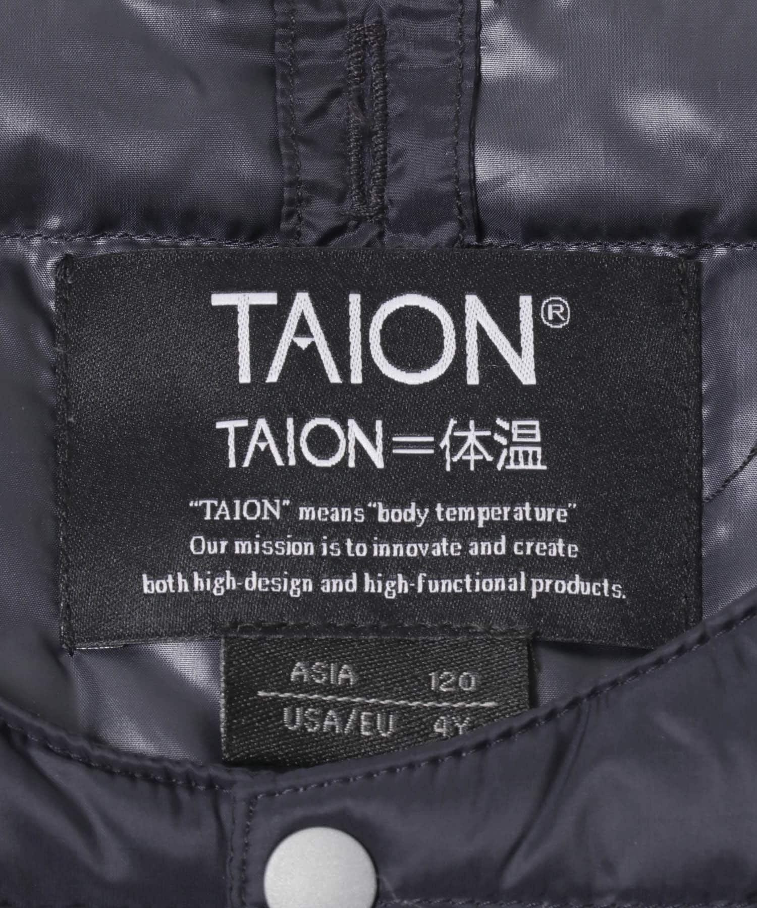 TAION　CREWNECK BUTTON DOWN VEST(KIDS) D.NAVY 120