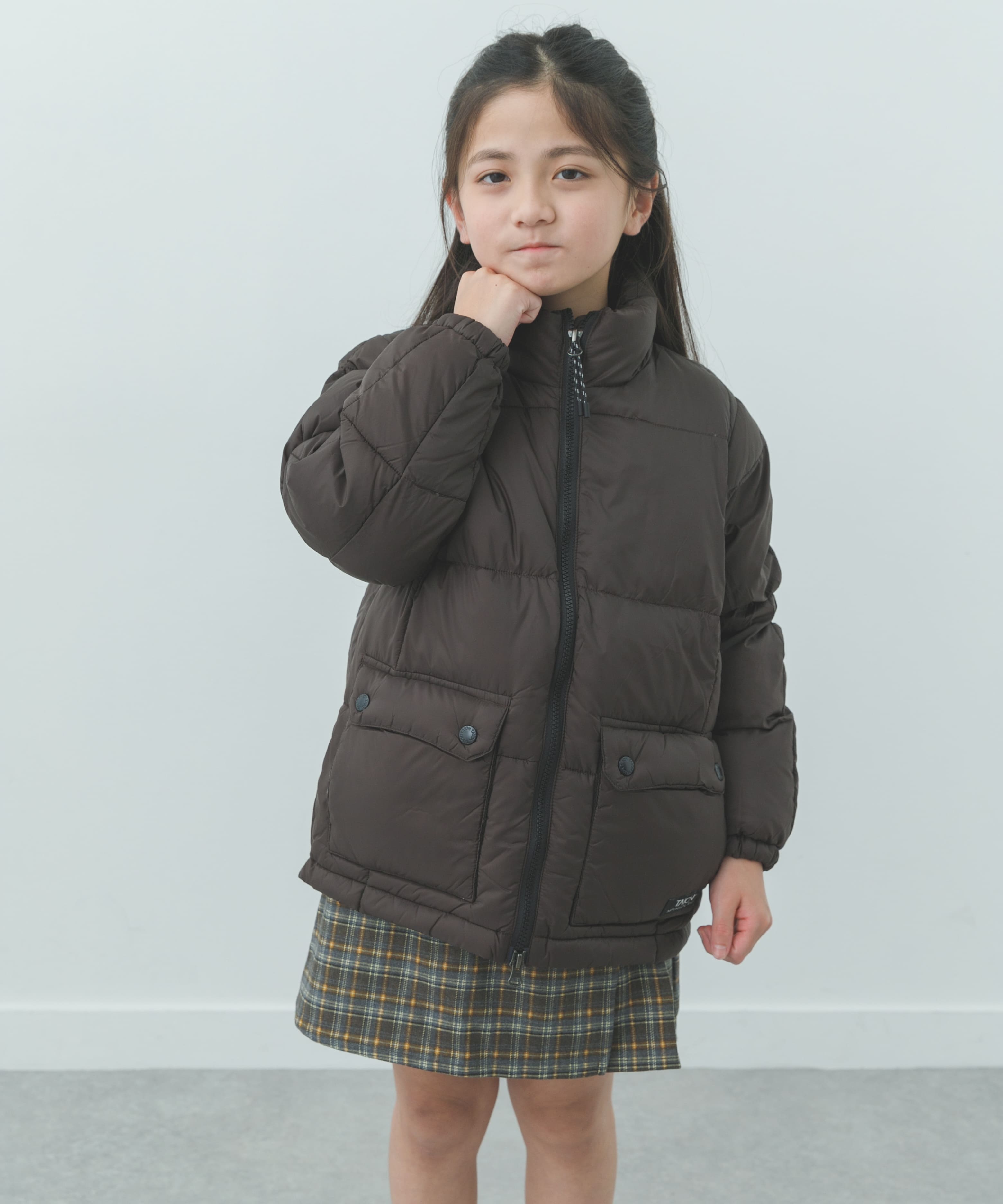 TAION PACKABLE VOLUME DOWN JACKET(KIDS)(130 BEIGE): キッズ｜URBAN