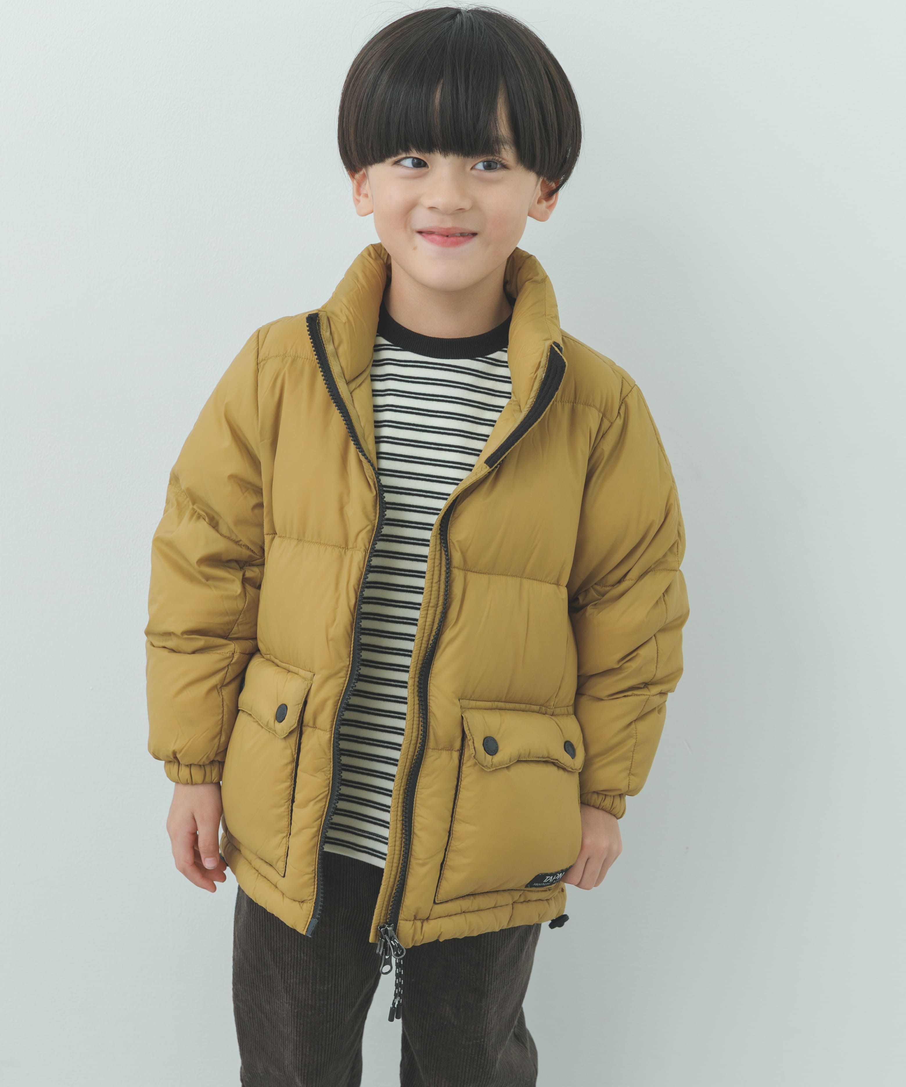 TAION PACKABLE VOLUME DOWN JACKET(KIDS)(130 BEIGE): キッズ｜URBAN