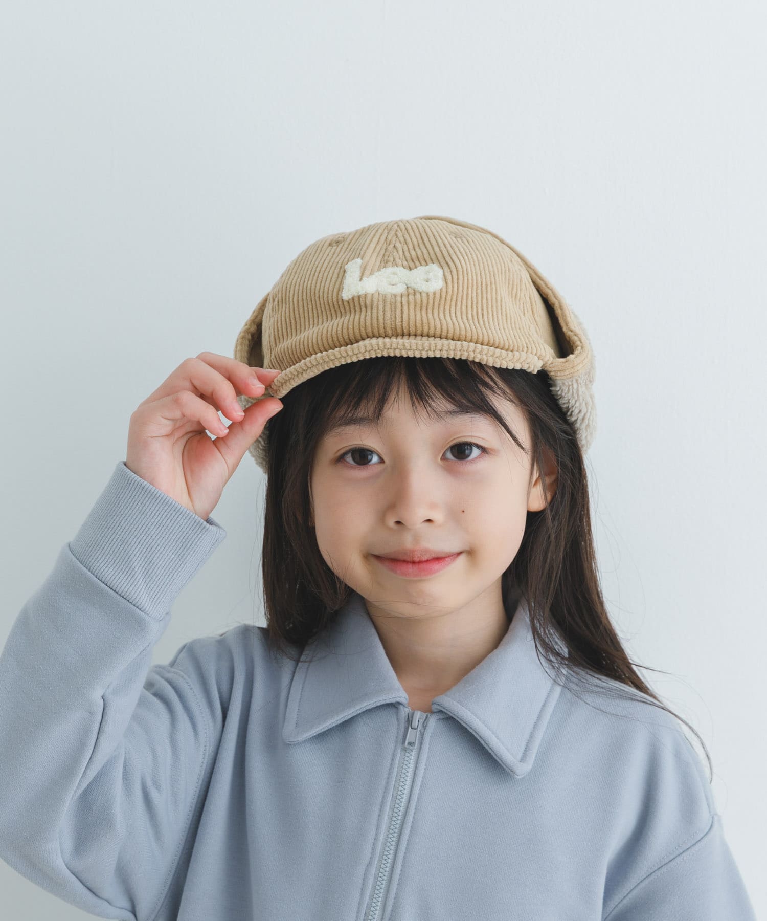 Lee　FLIGHT CAP(KIDS) BEIGE XS