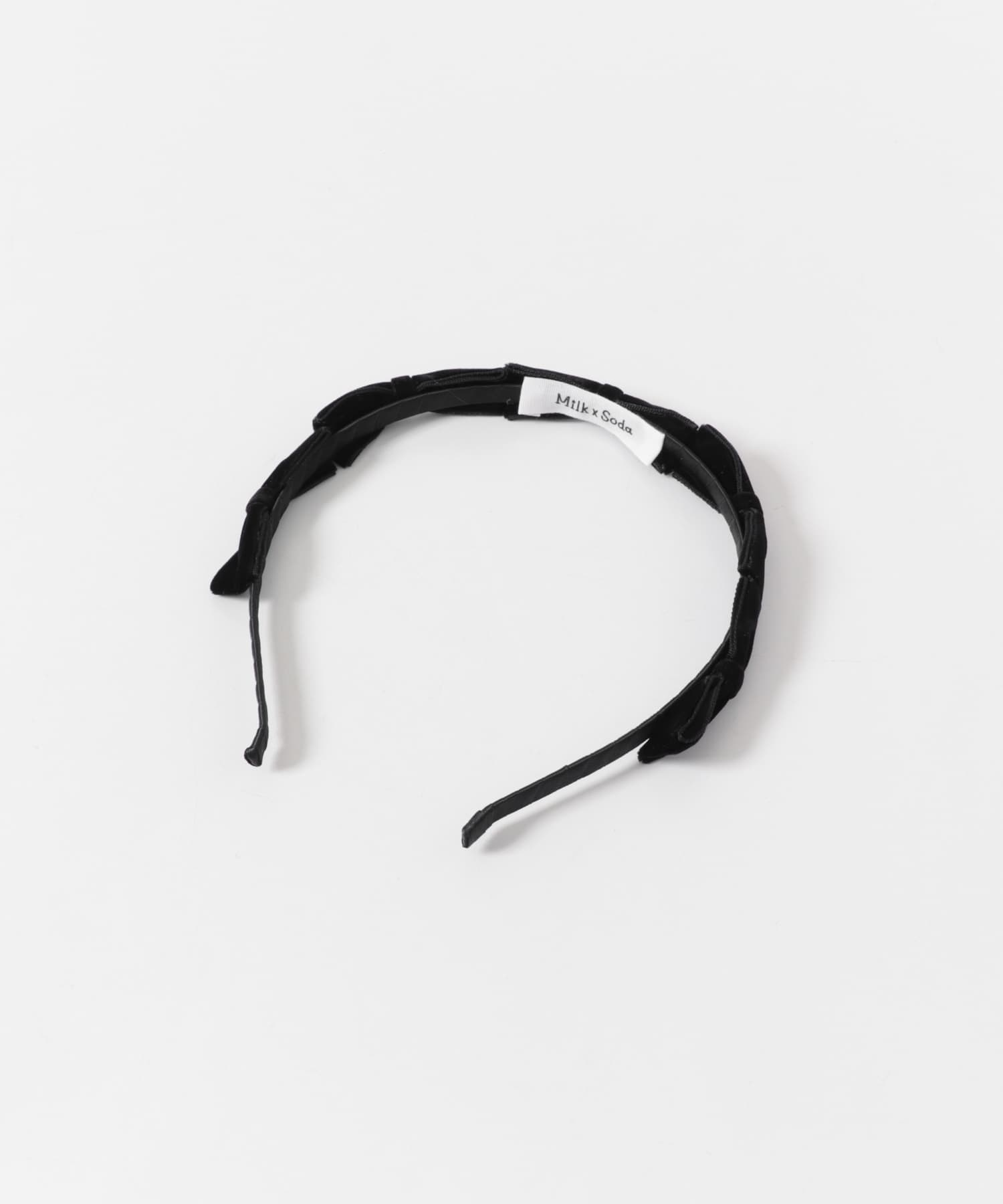 MILK x SODA　VELVET RIBBON HEADBAND(KIDS)