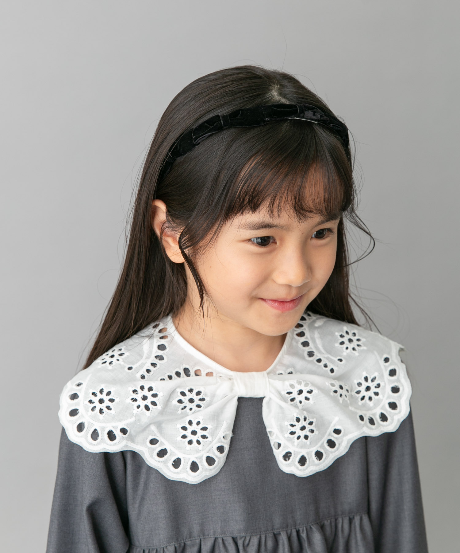 MILK x SODA　VELVET RIBBON HEADBAND(KIDS)