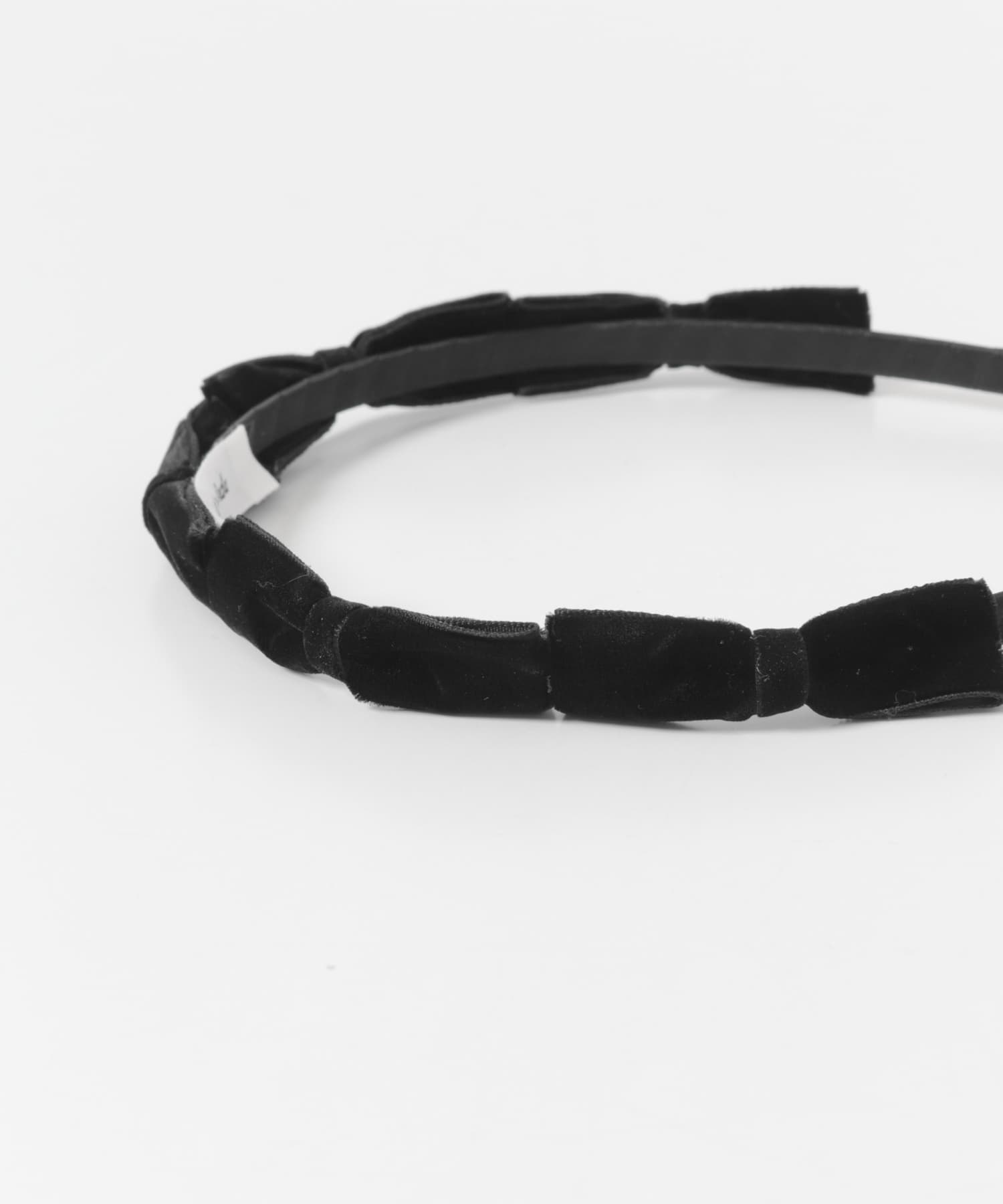 MILK x SODA　VELVET RIBBON HEADBAND(KIDS) BLACK One