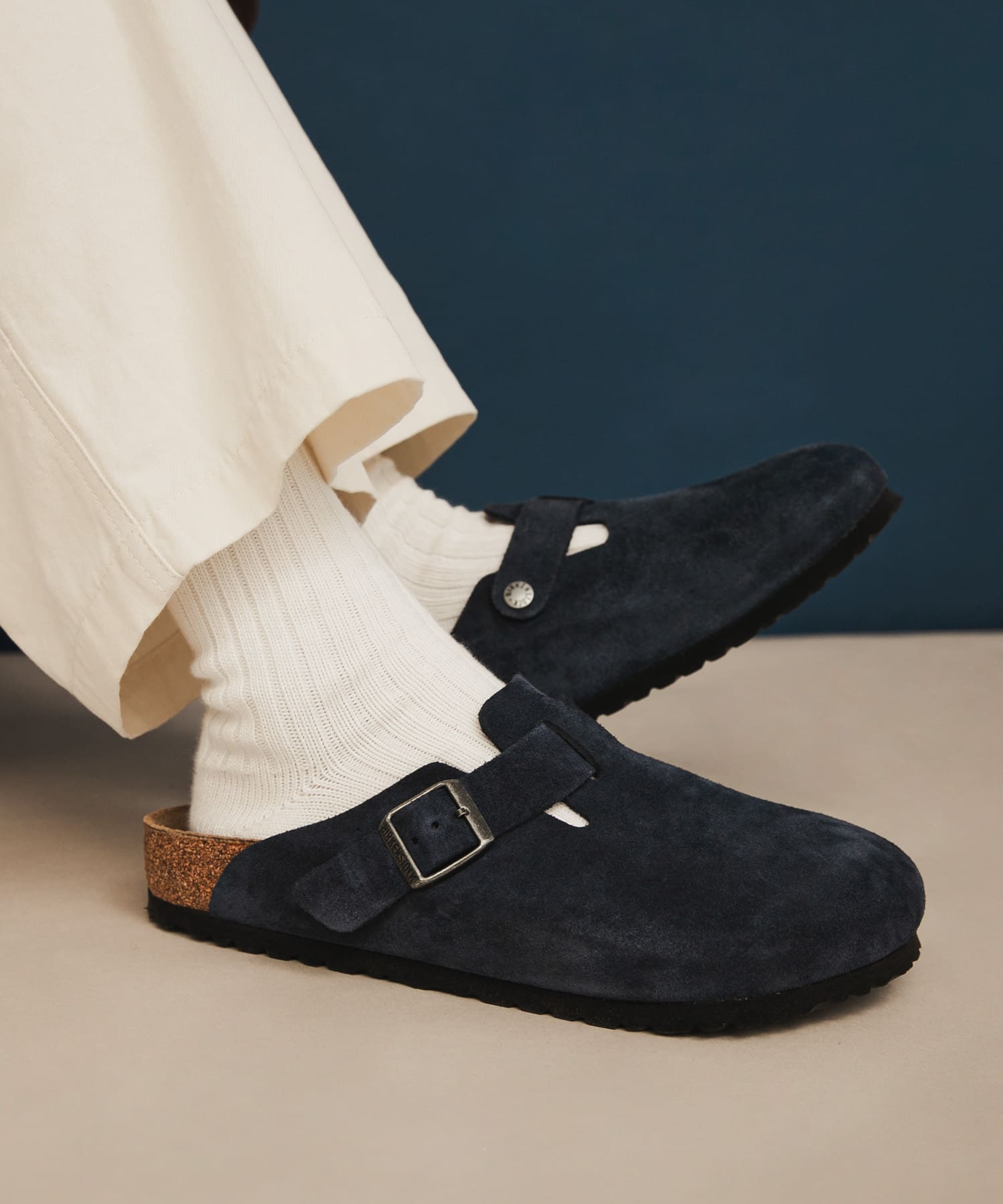BIRKENSTOCK Exclusive Boston(Regular)(39 New Navy): シューズ