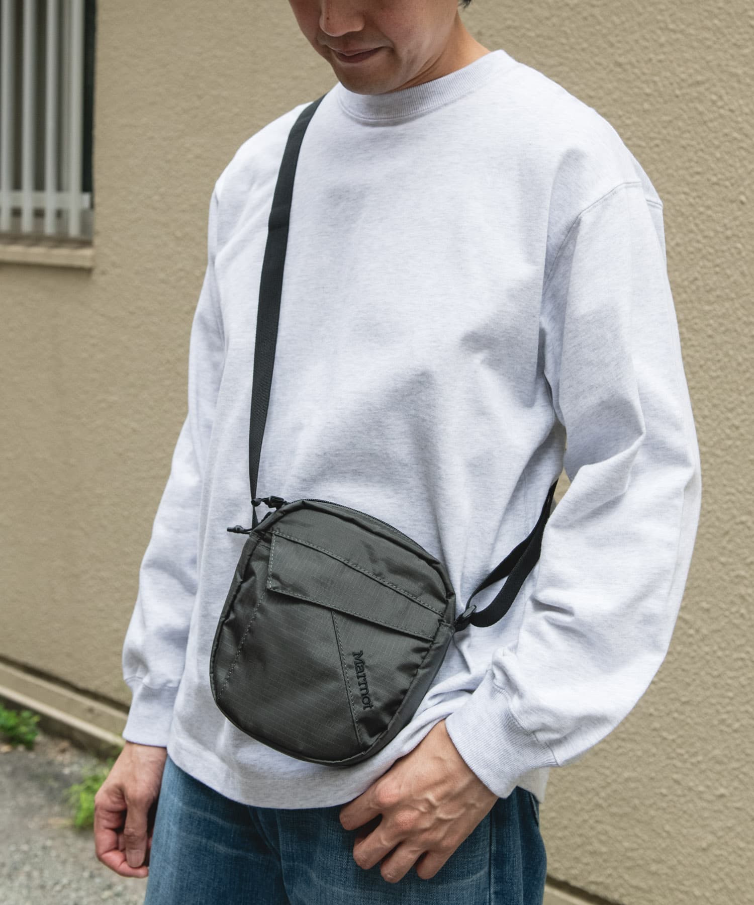 『別注』Marmot×DOORS　Ripstop Shoulder Bag CHARCOAL one