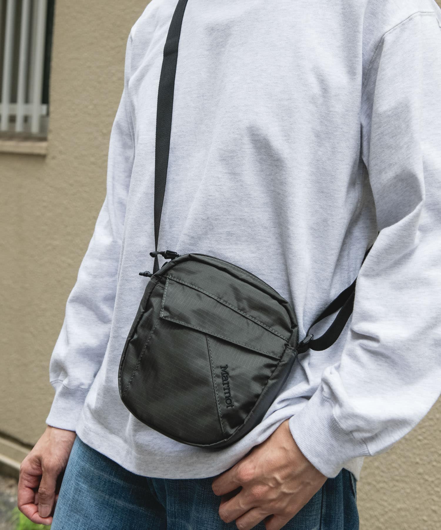 『別注』Marmot×DOORS　Ripstop Shoulder Bag CHARCOAL one