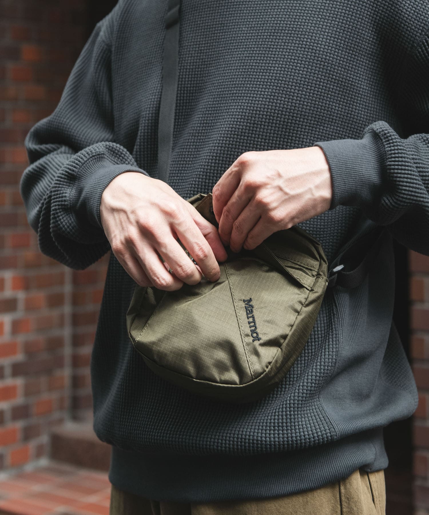 別注』Marmot×DOORS Ripstop Shoulder Bag(one SAGE): バッグ｜URBAN