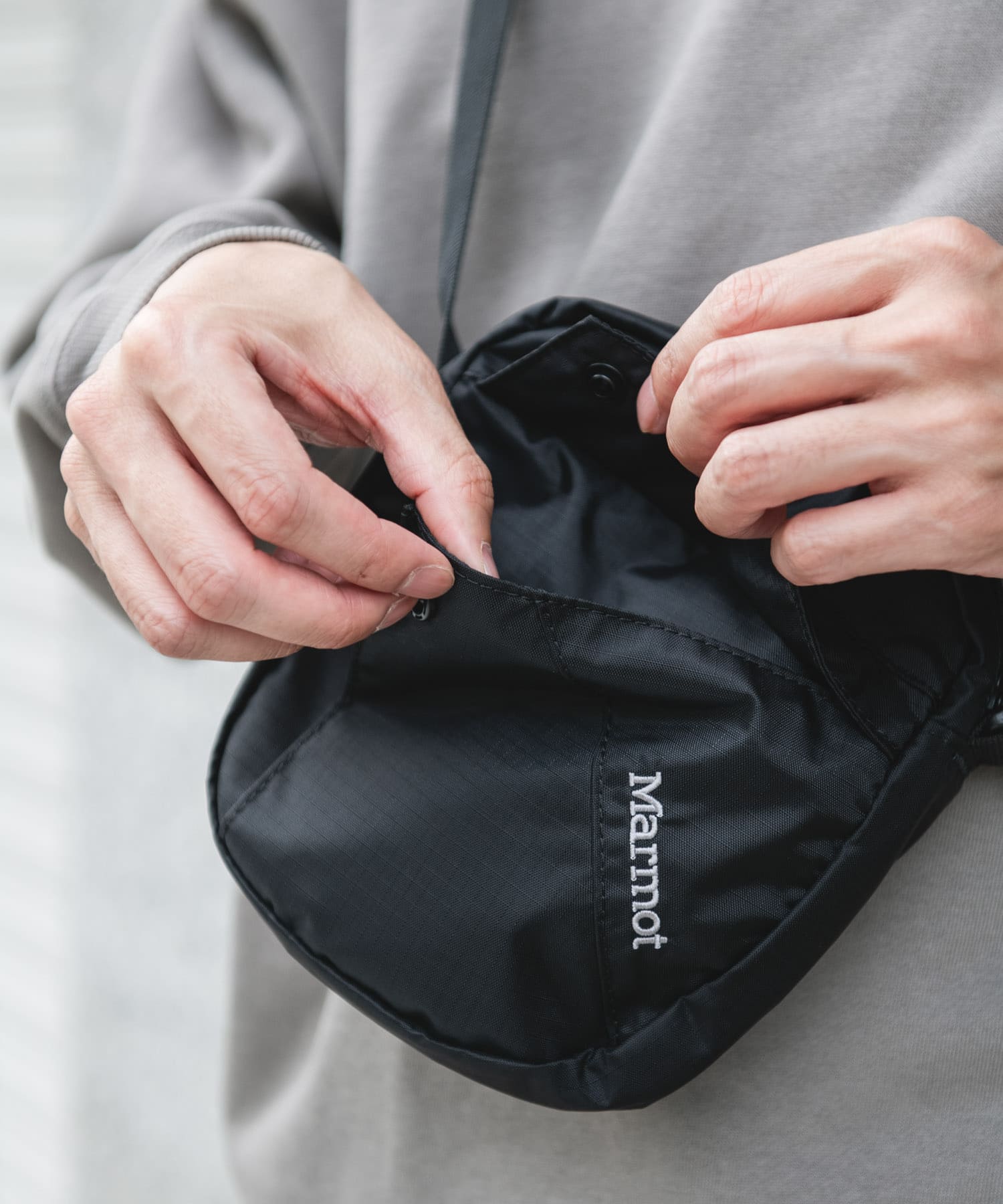 『別注』Marmot×DOORS　Ripstop Shoulder Bag BLACK one