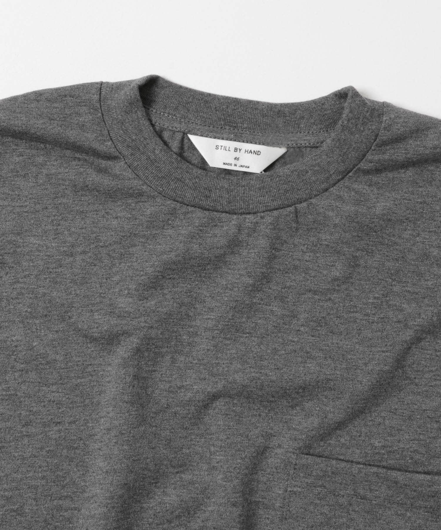 STILL BY HAND　Printed long sleeve CHARCOAL 46