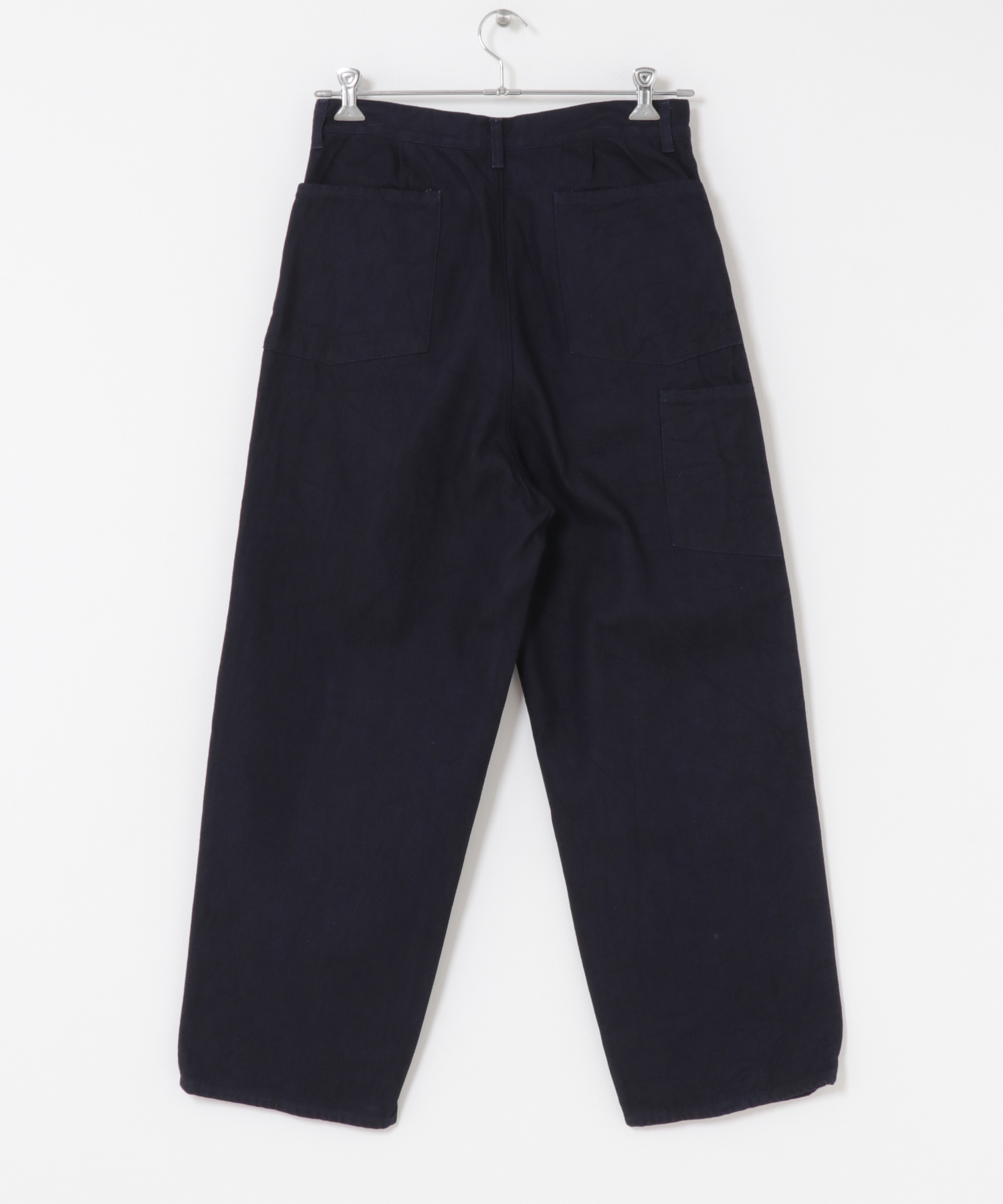 STILL BY HAND　12oz denim 1 tuck pants DARK NAVY 44