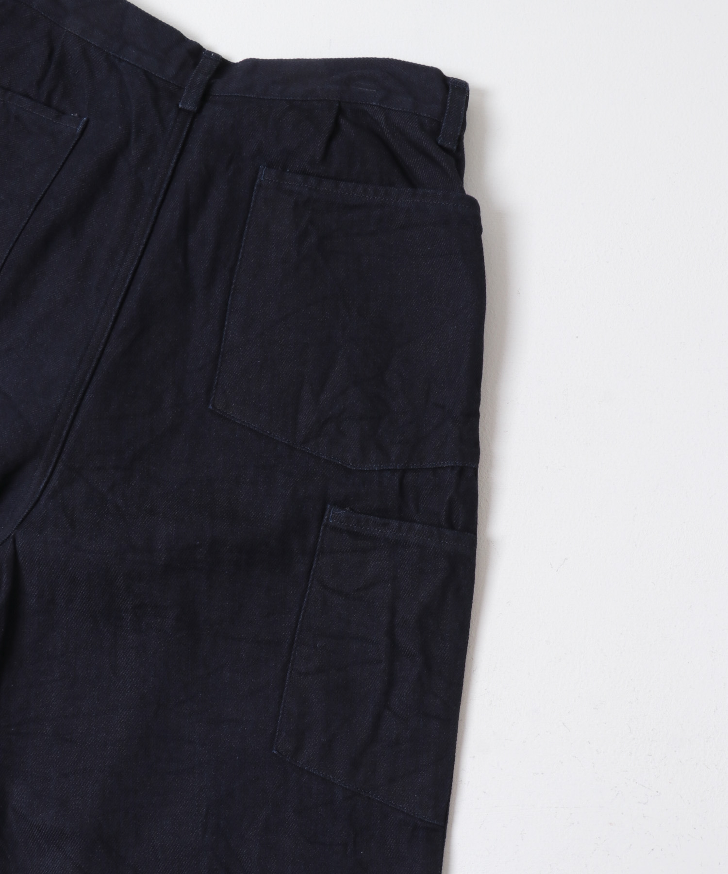 STILL BY HAND　12oz denim 1 tuck pants DARK NAVY 44