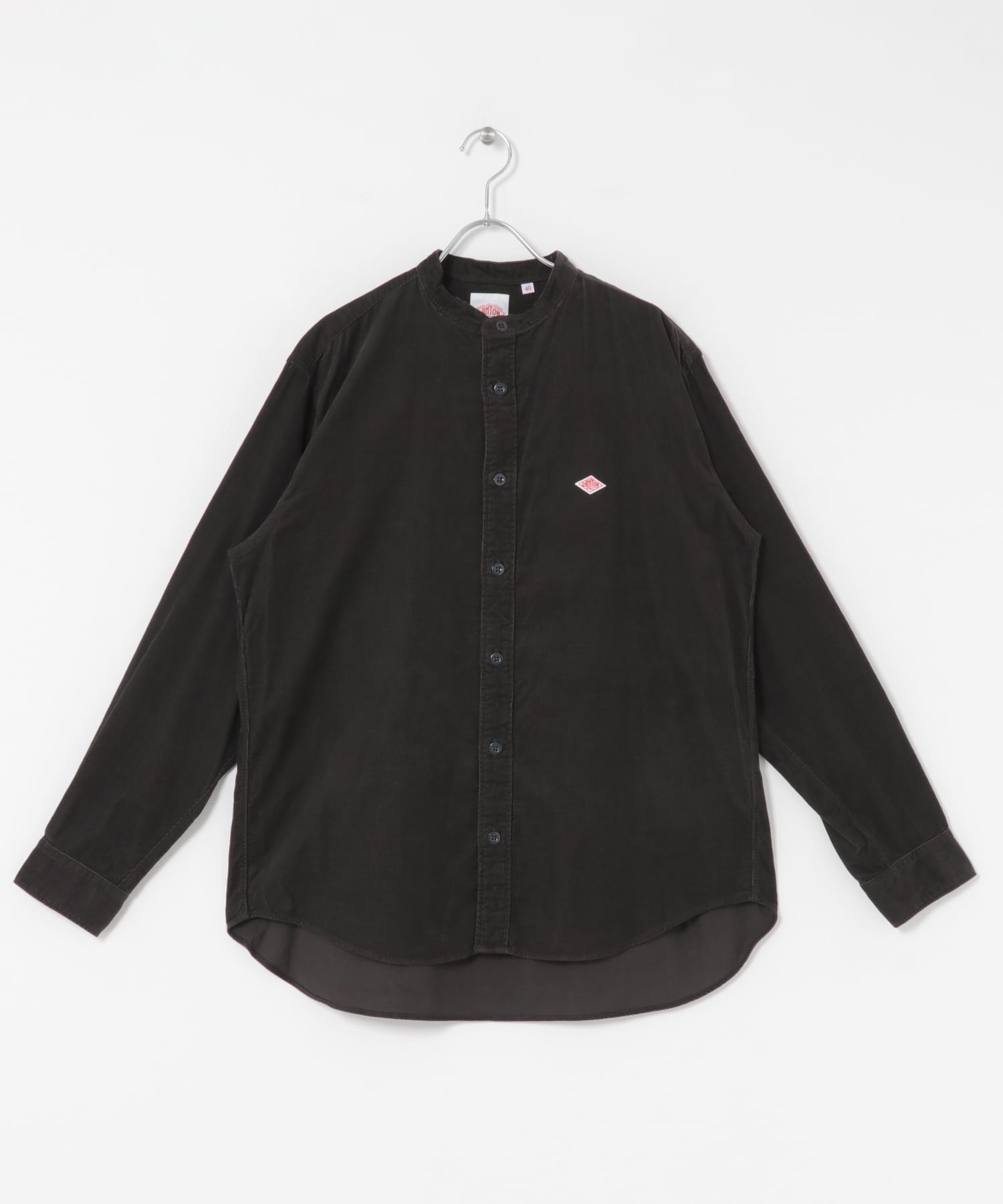DANTON BAND COLLAR SHIRTS LONG-SLEEVE(38 SAND BEIGE): トップス