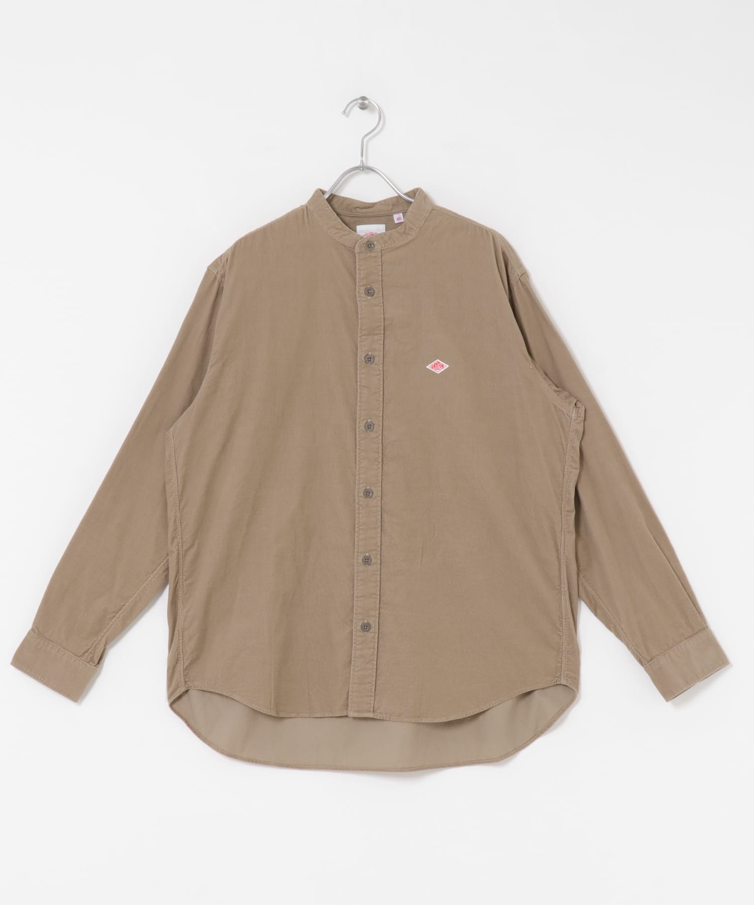 DANTON　BAND COLLAR SHIRTS LONG-SLEEVE SAND BEIGE 38