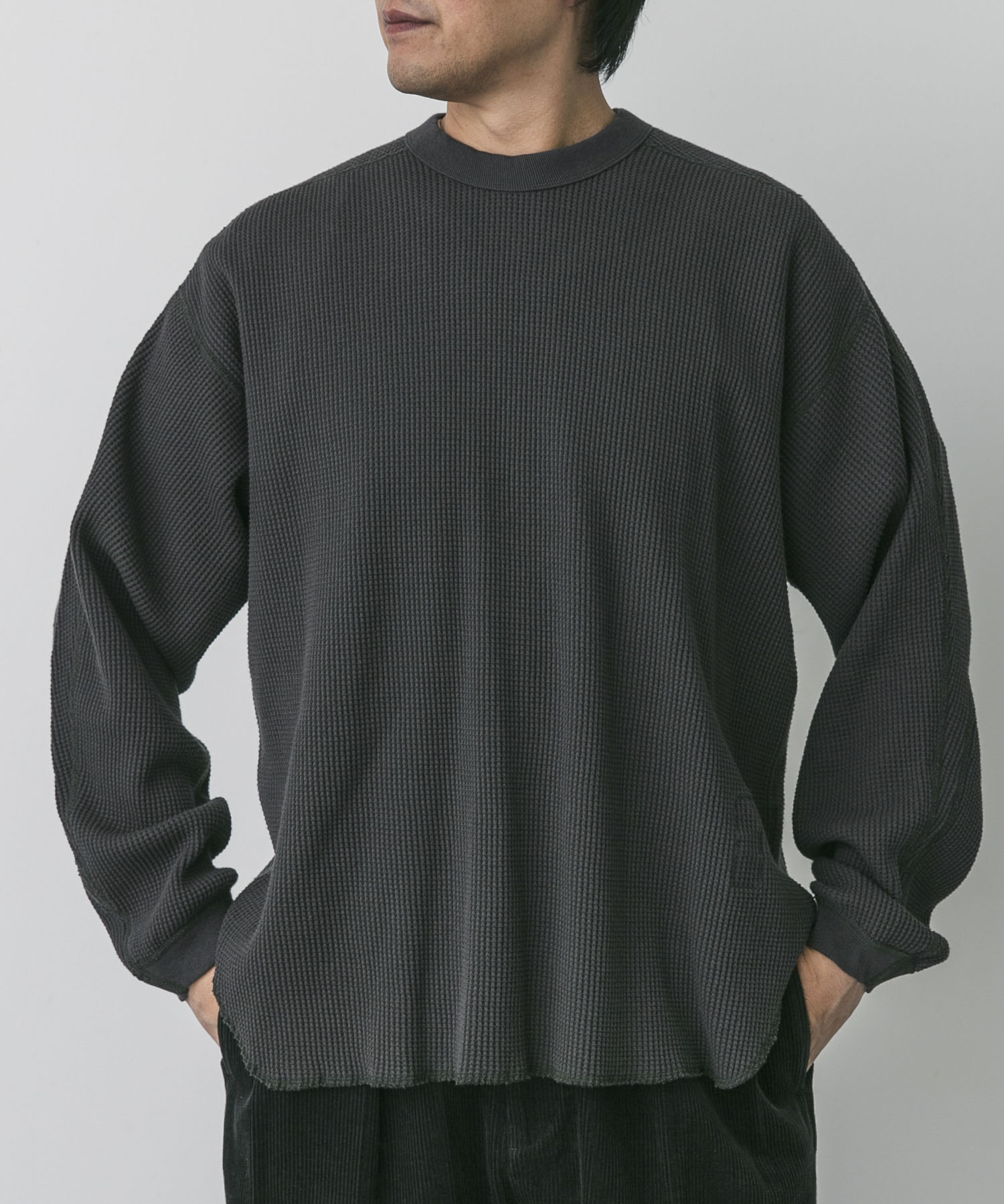 ENDS and MEANS　Waffle Thermal Long-Sleeve