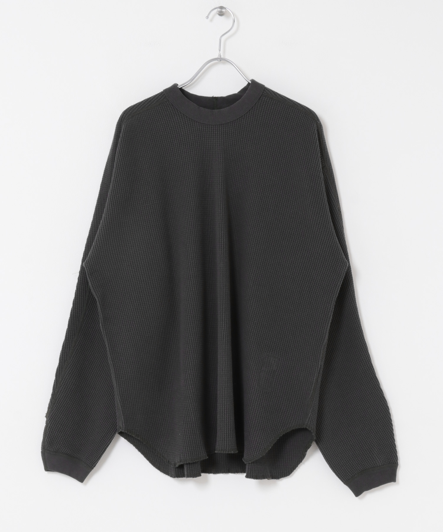 ENDS and MEANS　Waffle Thermal Long-Sleeve Chacoal M