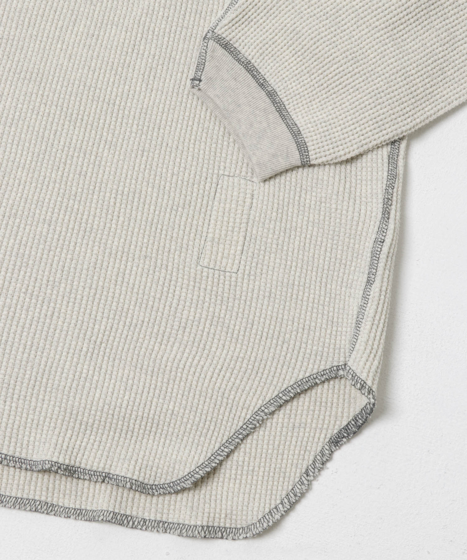 ENDS and MEANS　Waffle Thermal Long-Sleeve Oatmeal M