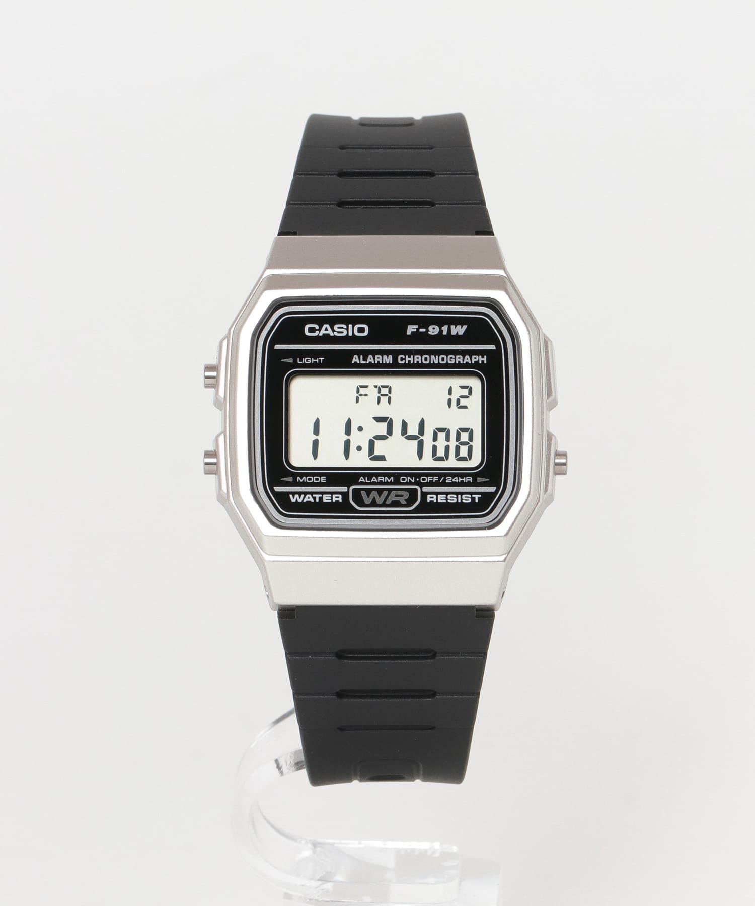 CASIO　F-91WM SILVER/BLK FREE