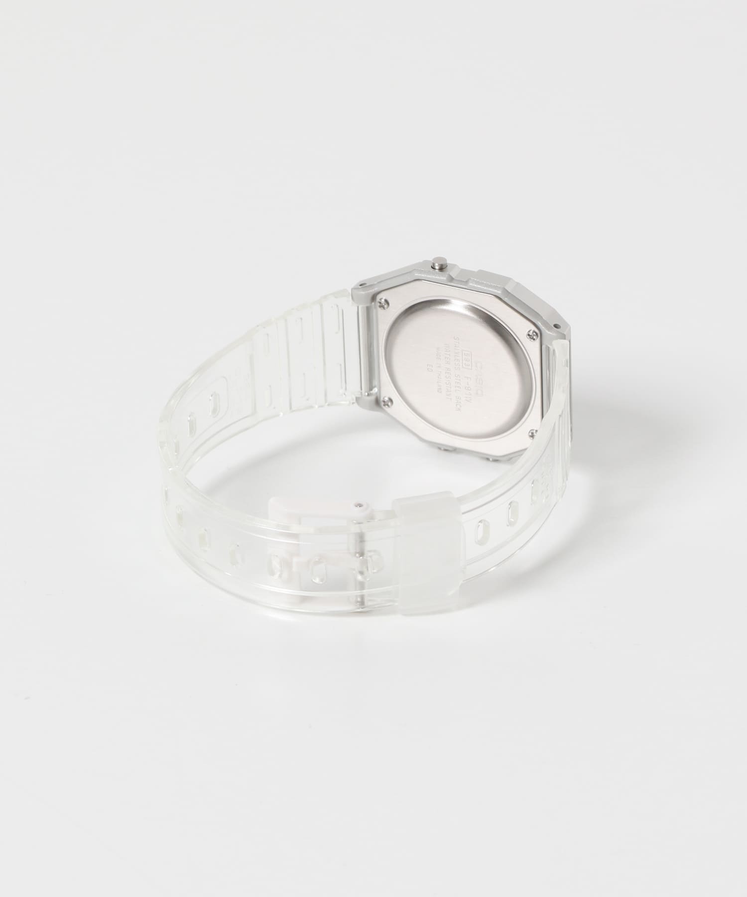 CASIO　F-91WS-7JH CLEAR/WHT FREE