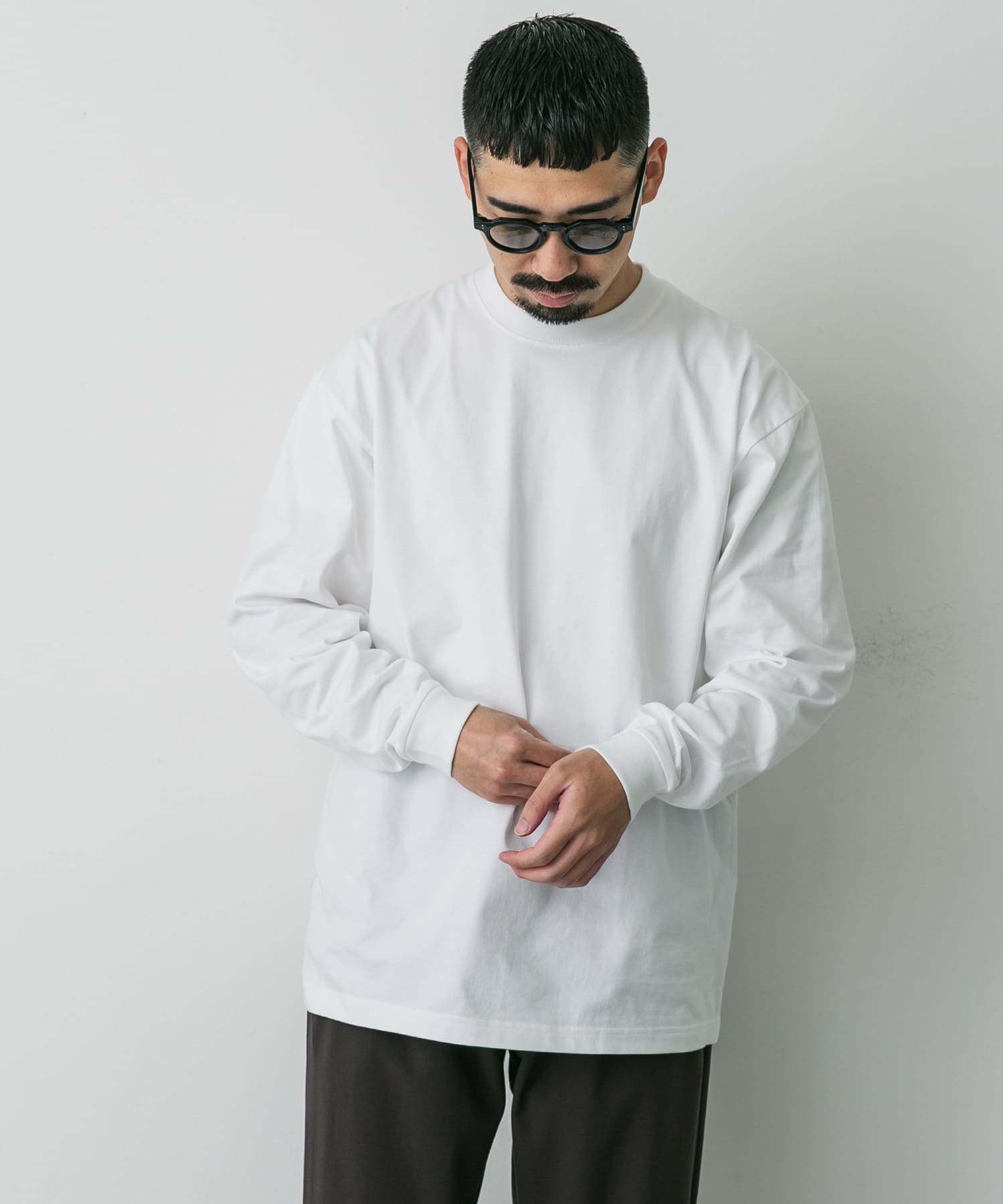 『別注』HANES×DOORS　BEEFY-T DOORS FIT LONG-SLEEVE ホワイト M