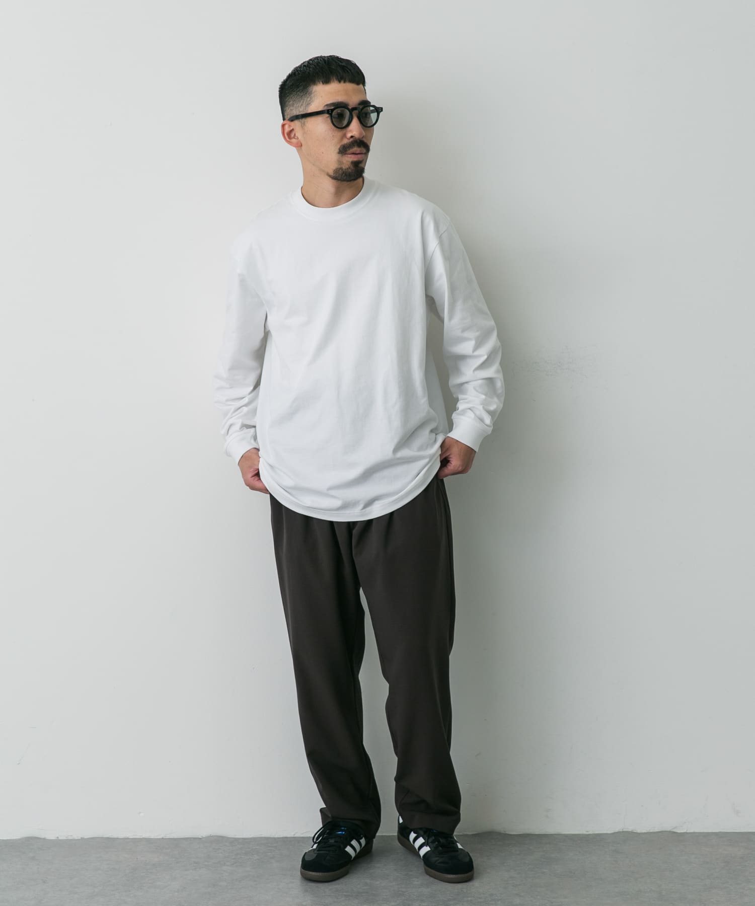 『別注』HANES×DOORS　BEEFY-T DOORS FIT LONG-SLEEVE ホワイト M